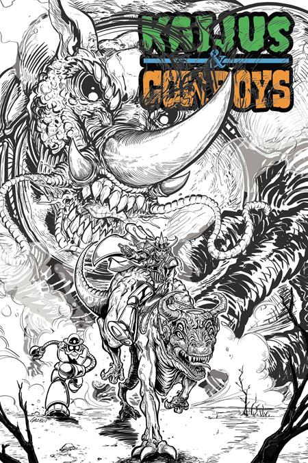 Kaijus & Cowboys #1 (Of 12) C Gaz Gretsky Gazbot Variant (07/15/2026) Massive