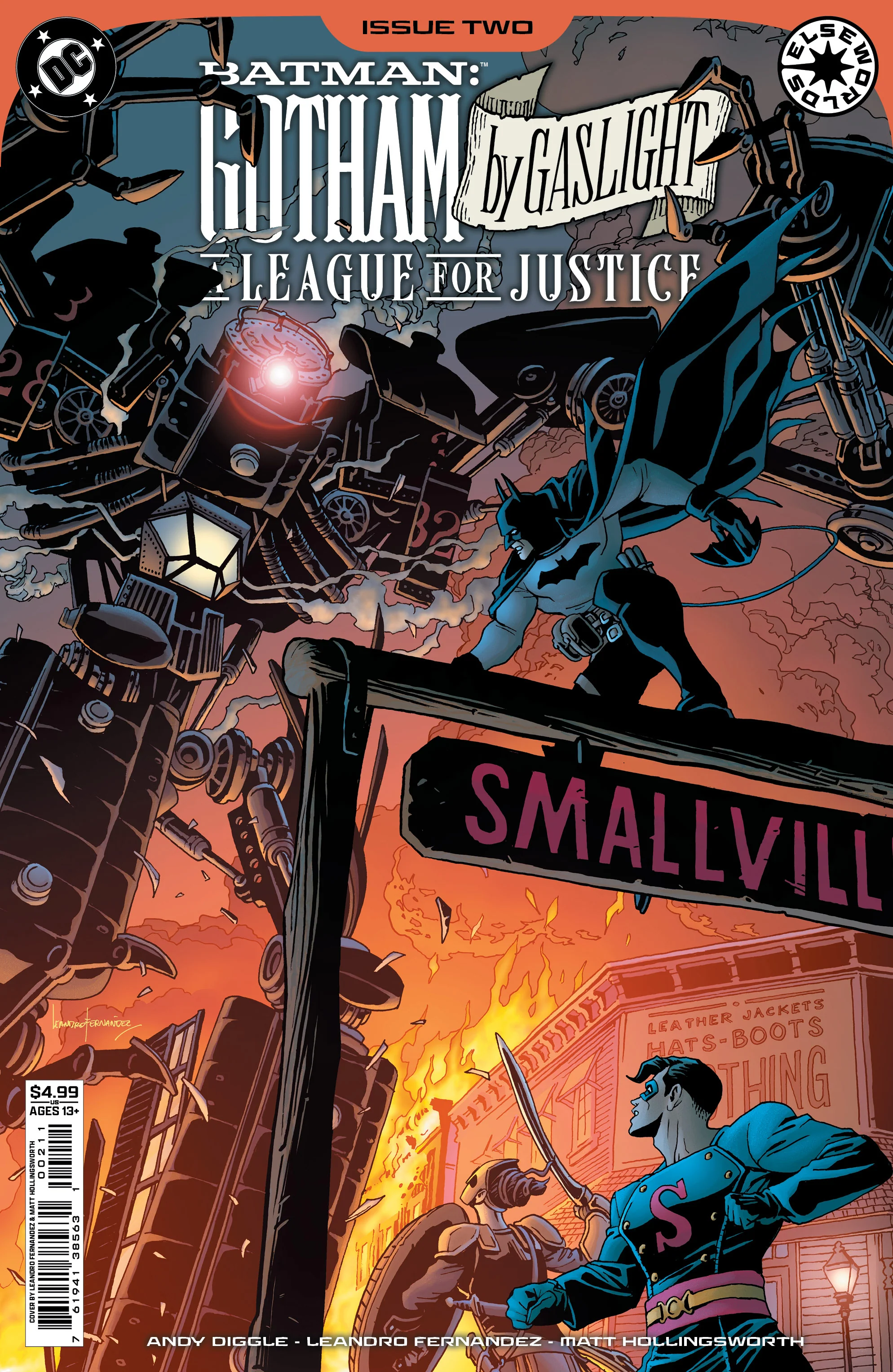 Batman Gotham By Gaslight A League For Justice #2 (Of 6) A Leandro Fernandez Andy Diggle (08/13/2025) Dc