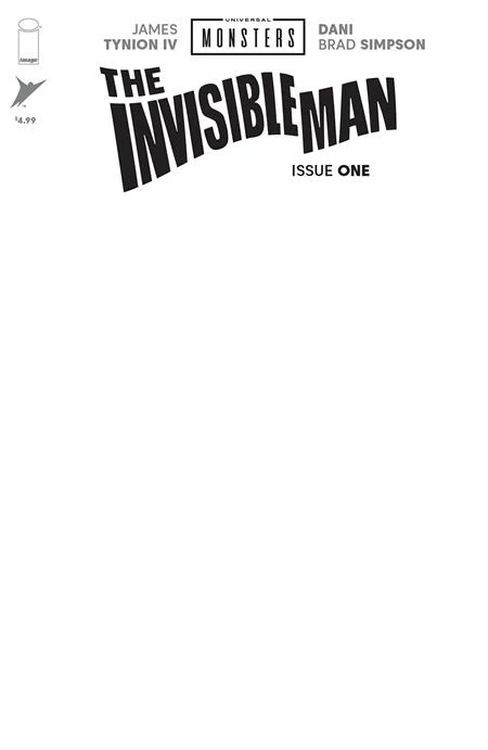 Universal Monsters The Invisible Man #1 (Of 4) H Blank Sketch Variant (08/27/2025) Image