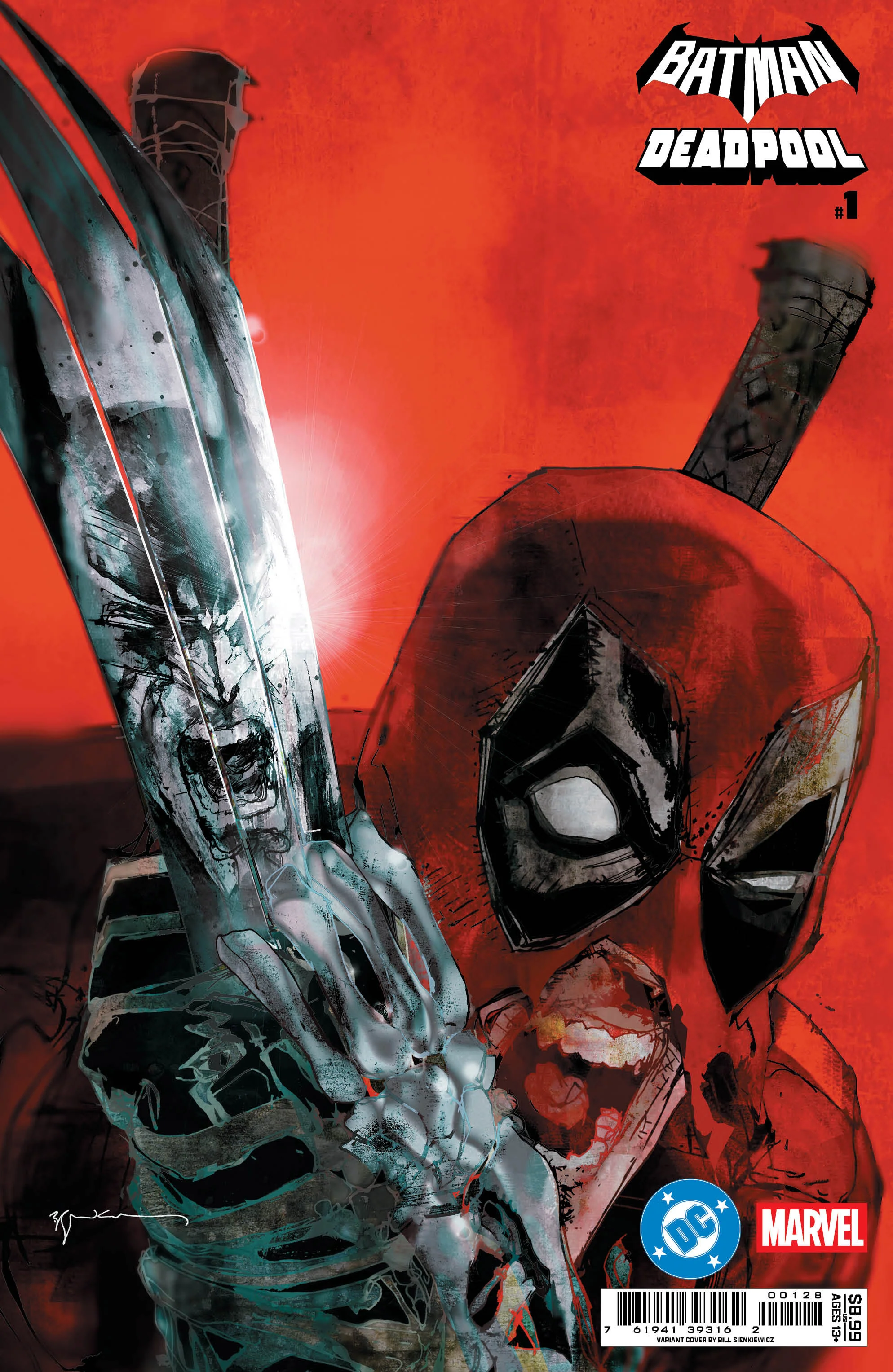Dc Marvel Batman Deadpool #1 (One Shot) Q Bill Sienkiewicz Incredible Hulk 340 Homage (11/19/2025) Dc