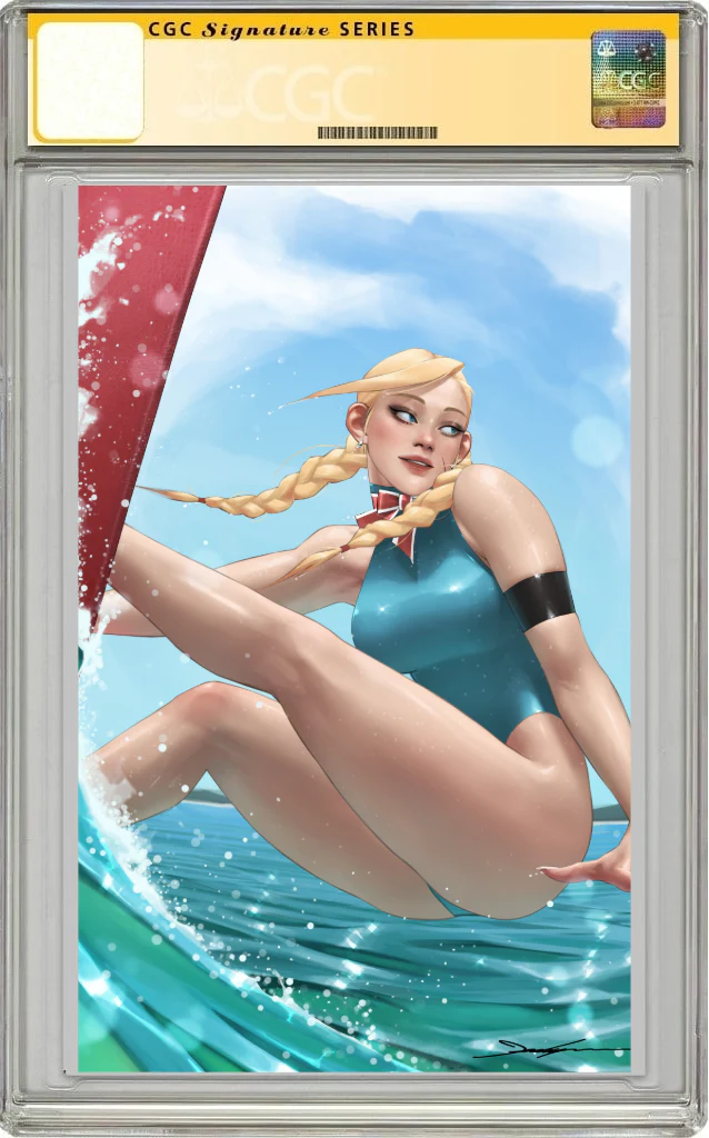 2025 Street Fighter & Friends Swimsuit Special #1 SIGNED Jeehyung Lee Cammy Surfing Bikini Variant (10/01/2025) Udon CGC SS REMARK