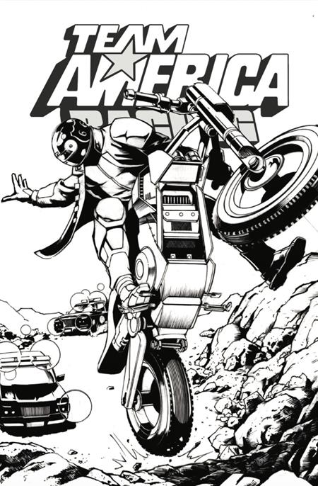 Team America Racing Full Throttle Edition #1 (One Shot) F Javier Saltares B&W Variant (07/01/2026) Csn