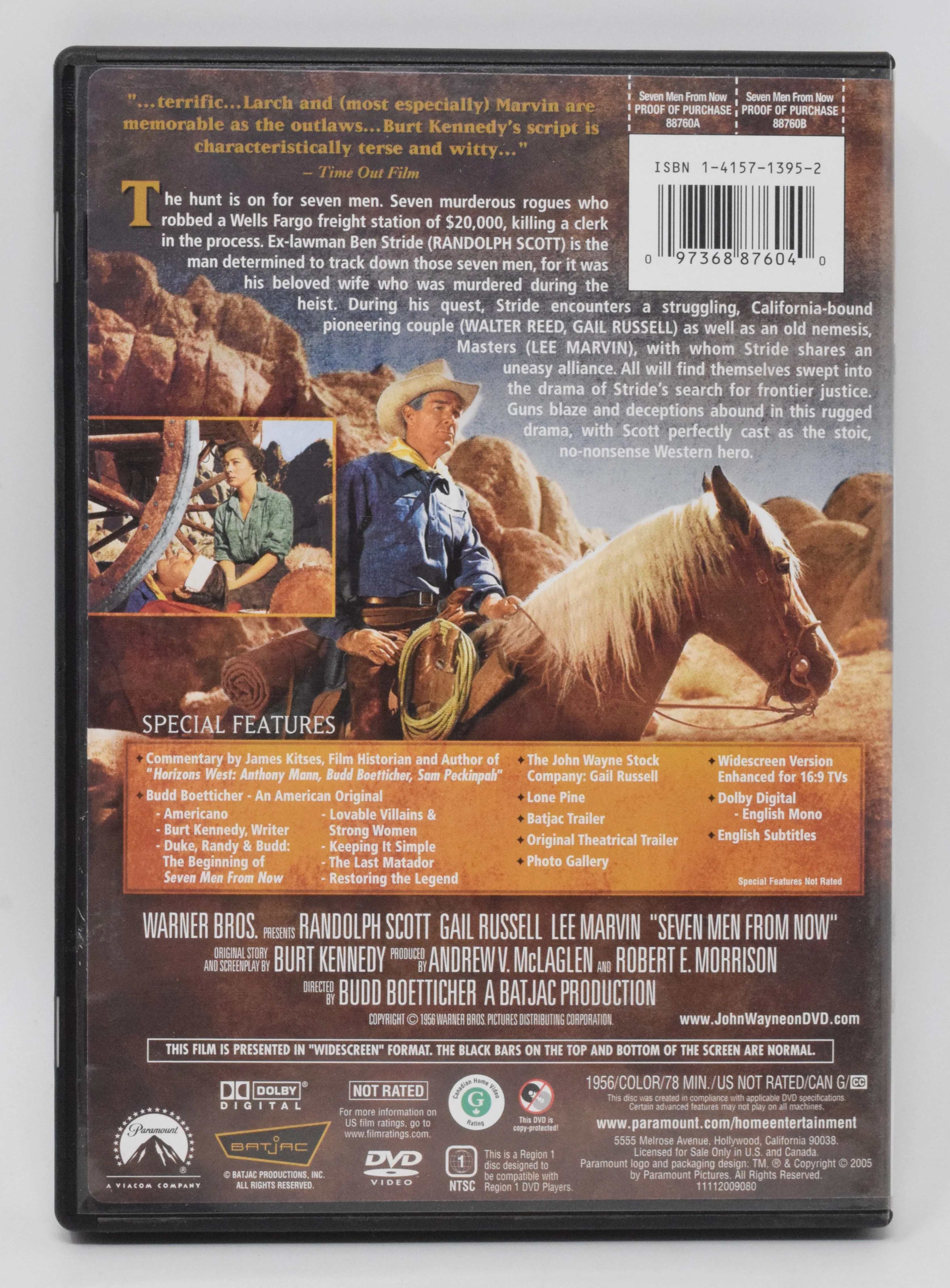 7 Men From Now Widescreen DVD - Image 2