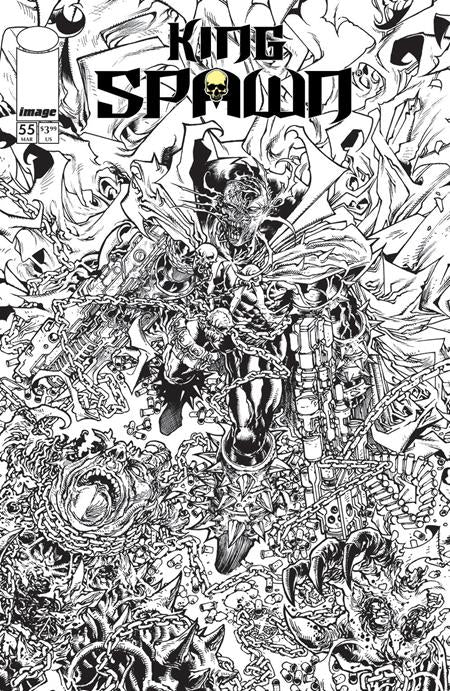 King Spawn #55 B Harvey Tolibao B&W Variant (05/27/2026) Image
