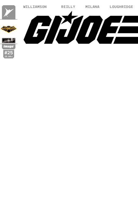 Gi Joe #25 H Blank Sketch Night Force Variant (08/19/2026) Image