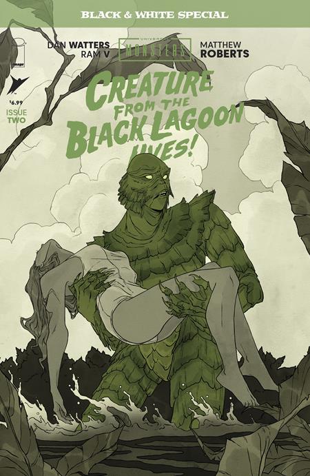 Universal Monsters Creature From The Black Lagoon Lives Black & White Special #2 (Of 2) B Abigai (06/24/2026) Image