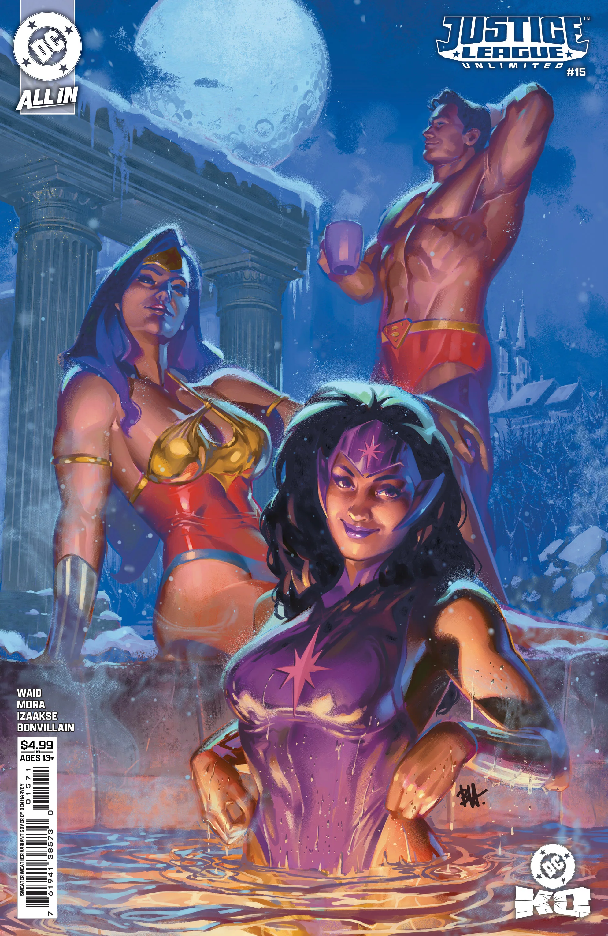 Justice League Unlimited #15 F Ben Harvey Sweater Weather Variant (Dc K.O.) (01/28/2026) Dc