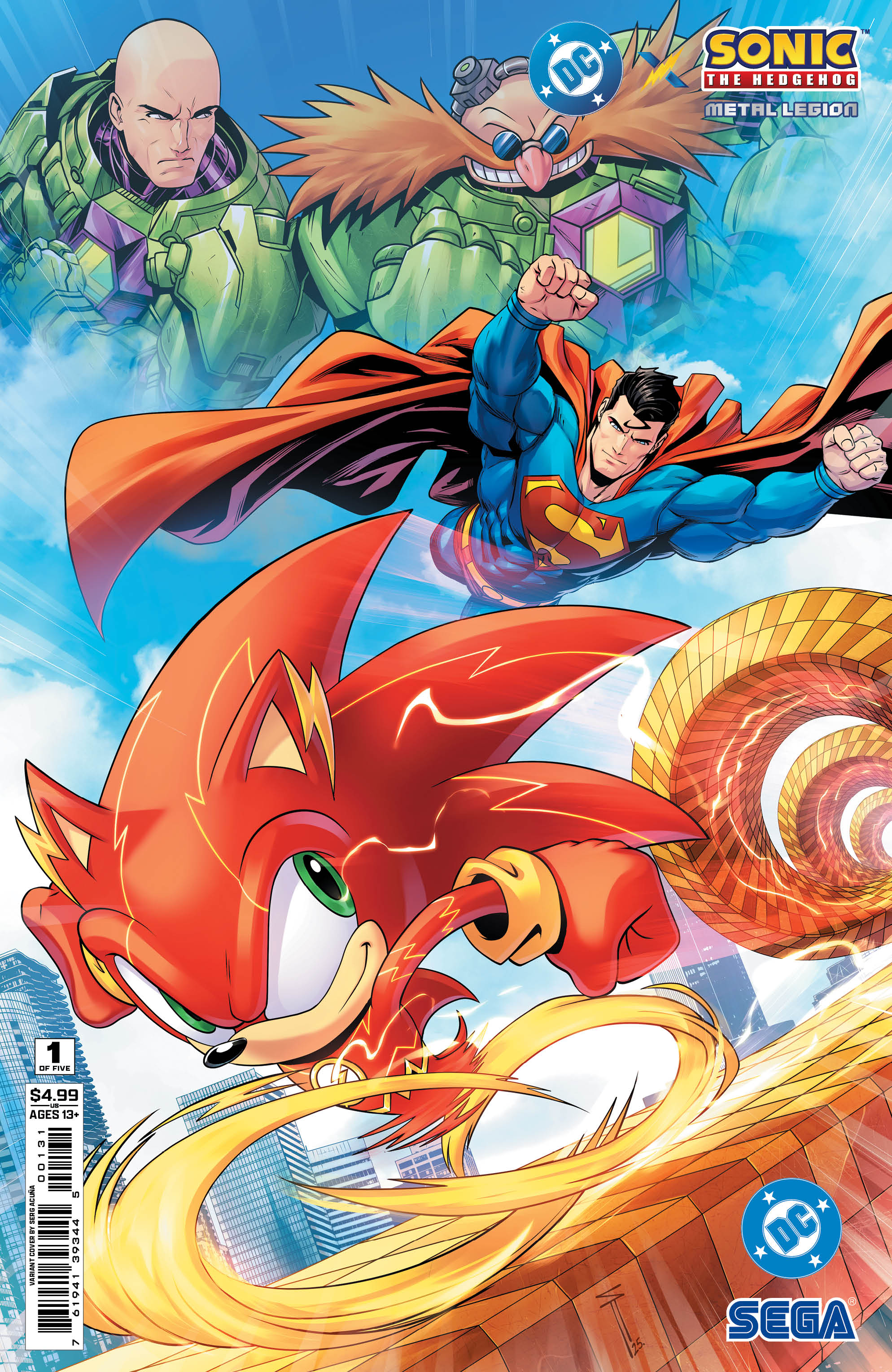 Dc X Sonic The Hedgehog The Metal Legion #1 (Of 5) C Serg Acuna Variant (05/06/2026) Dc