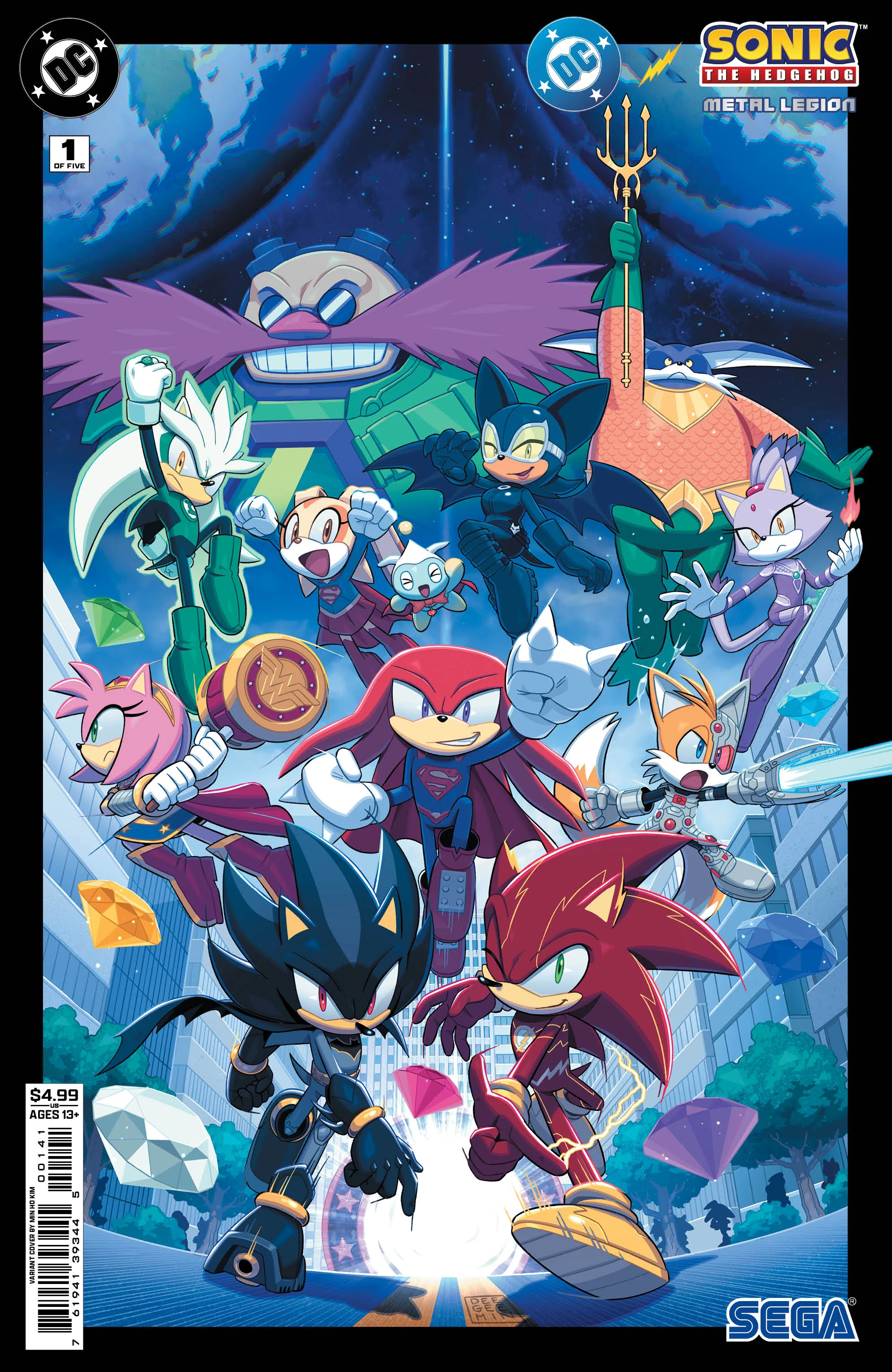 Dc X Sonic The Hedgehog The Metal Legion #1 (Of 5) D Min Ho Kim Variant (05/06/2026) Dc