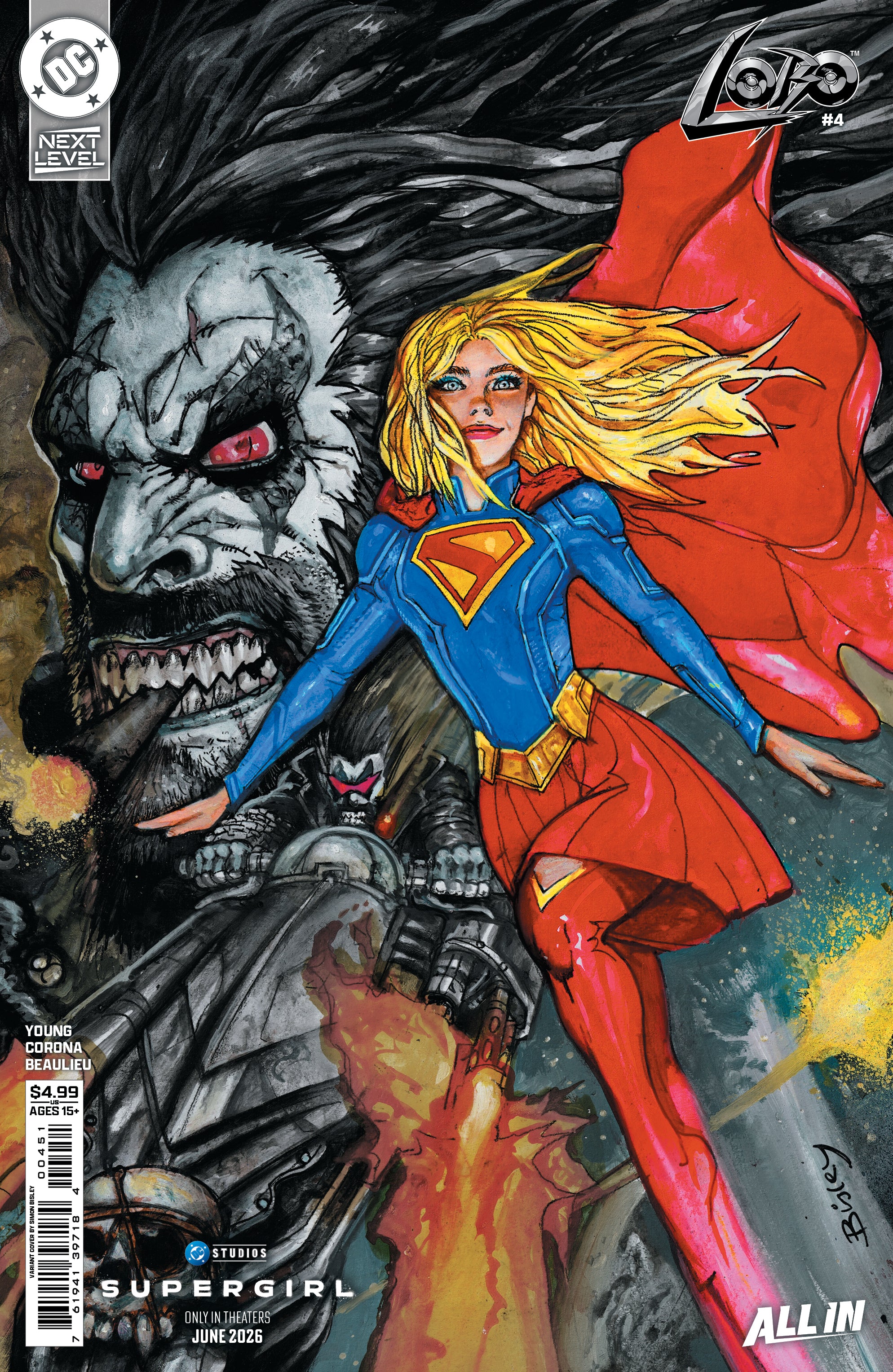 Lobo #4 E Simon Bisley Supergirl Movie Variant (06/17/2026) Dc