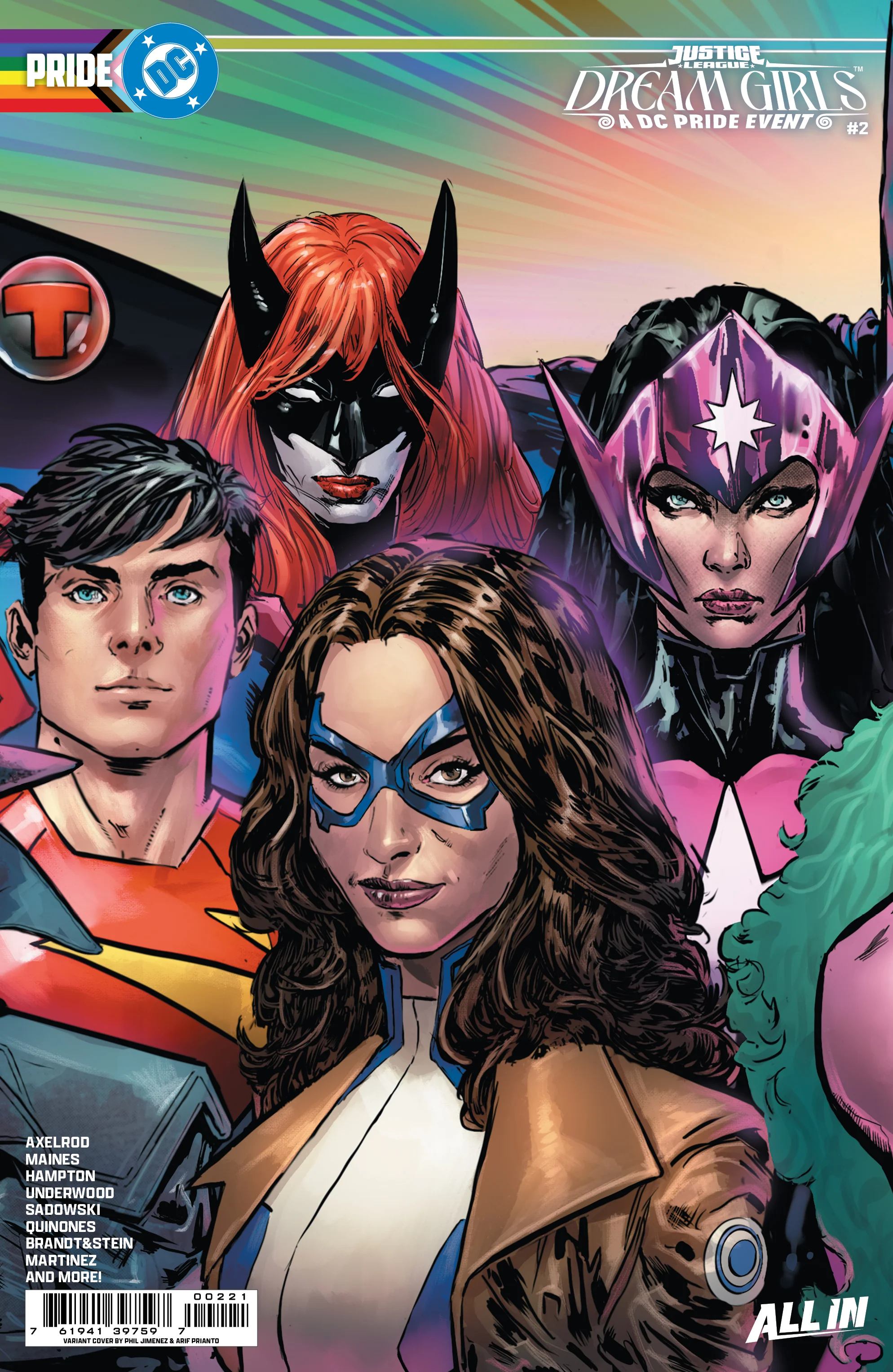 Justice League Dream Girls A Dc Pride Event #2 (Of 4) B Phil Jimenez Connecting Variant (06/10/2026) Dc