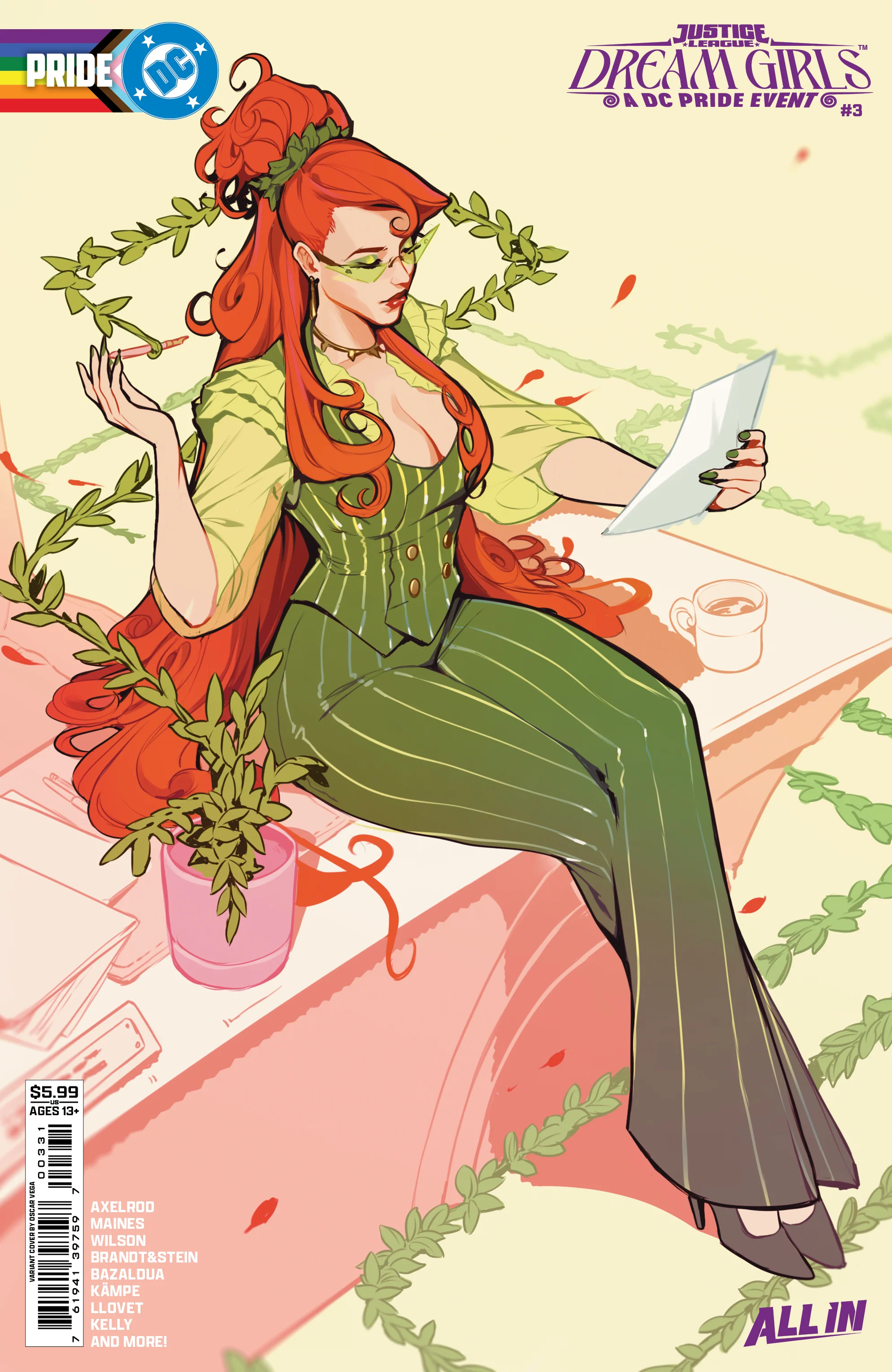 Justice League Dream Girls A Dc Pride Event #3 (Of 4) C Oscar Vega Variant (06/17/2026) Dc