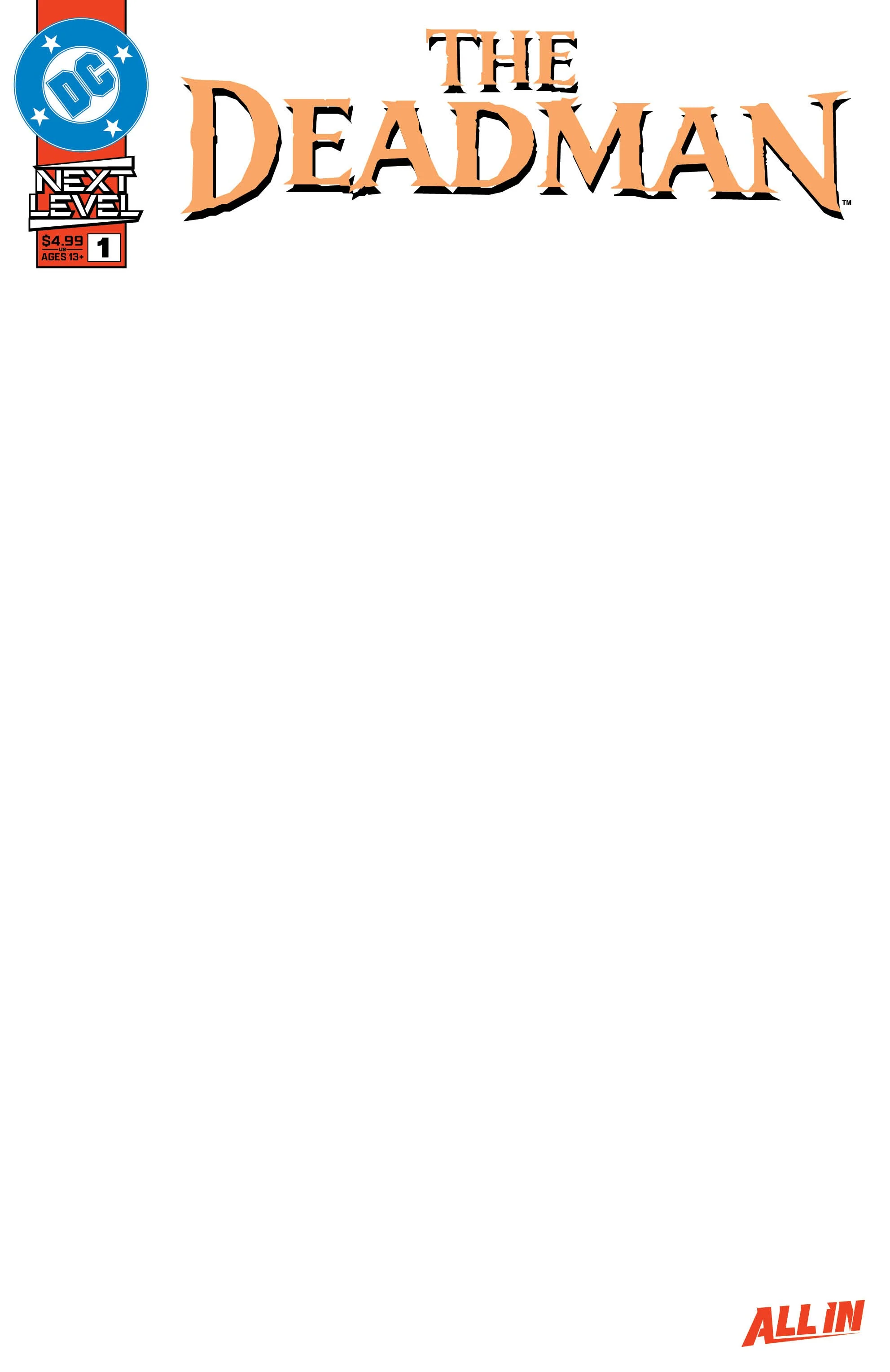 Deadman #1 (Of 6) F Blank Variant (06/03/2026) Dc