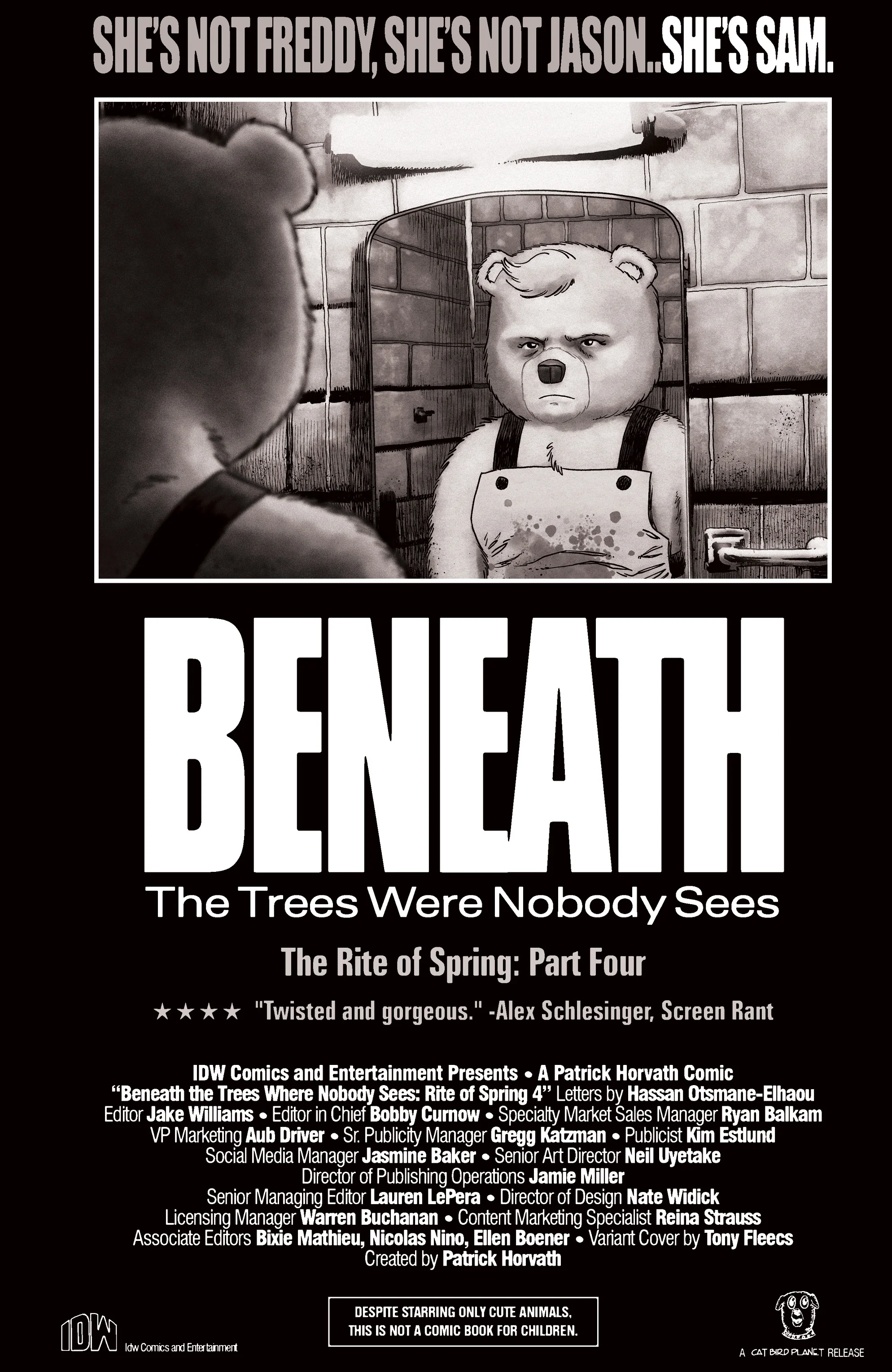 Beneath The Trees Where Nobody Sees Rite Of Spring #4 E 1:25 Tony Fleecs Virgin (11/12/2025) Idw