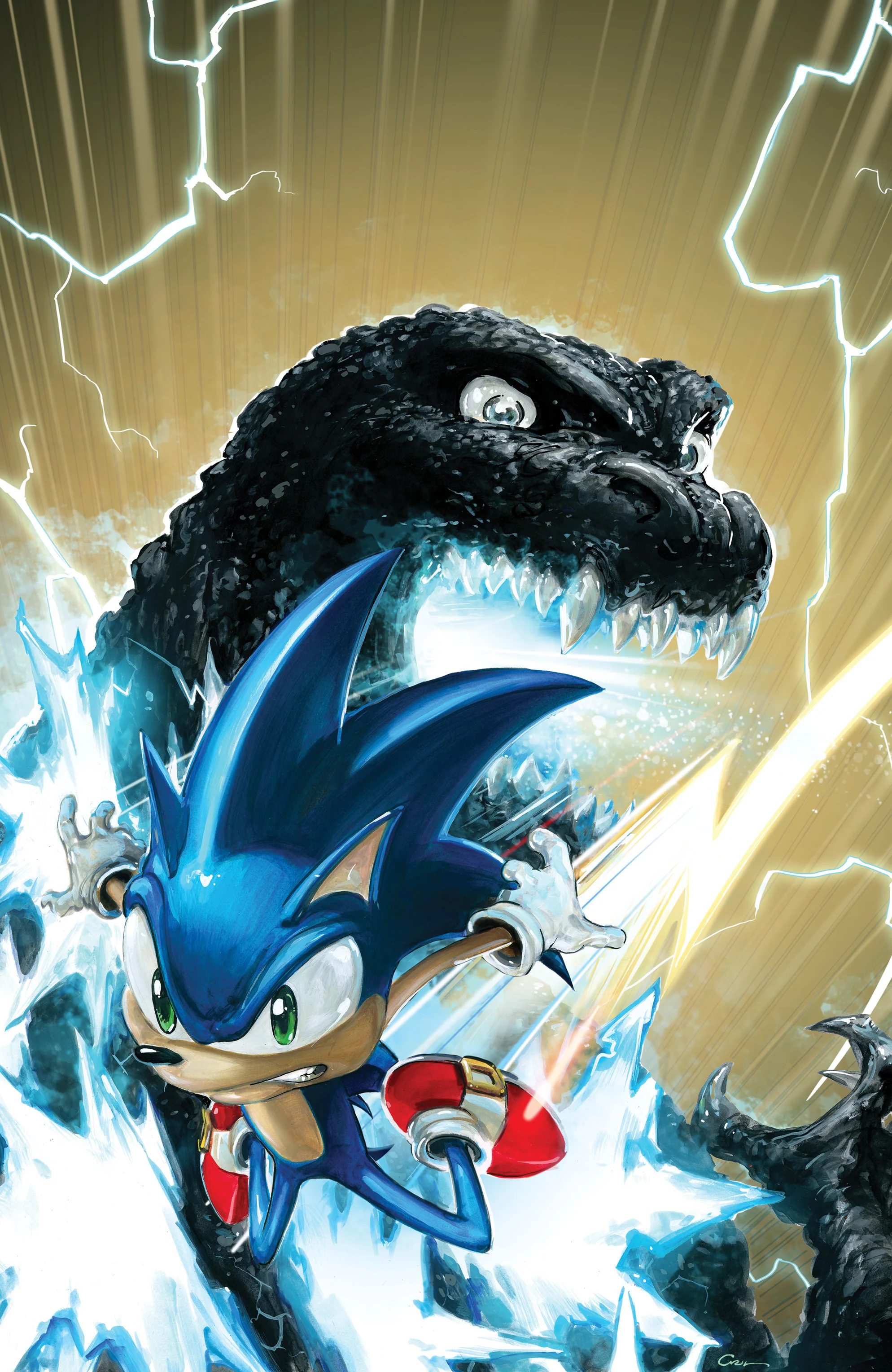 Sonic The Hedgehog X Godzilla #1 I 1:100 Crain Virgin (07/15/2026) Idw