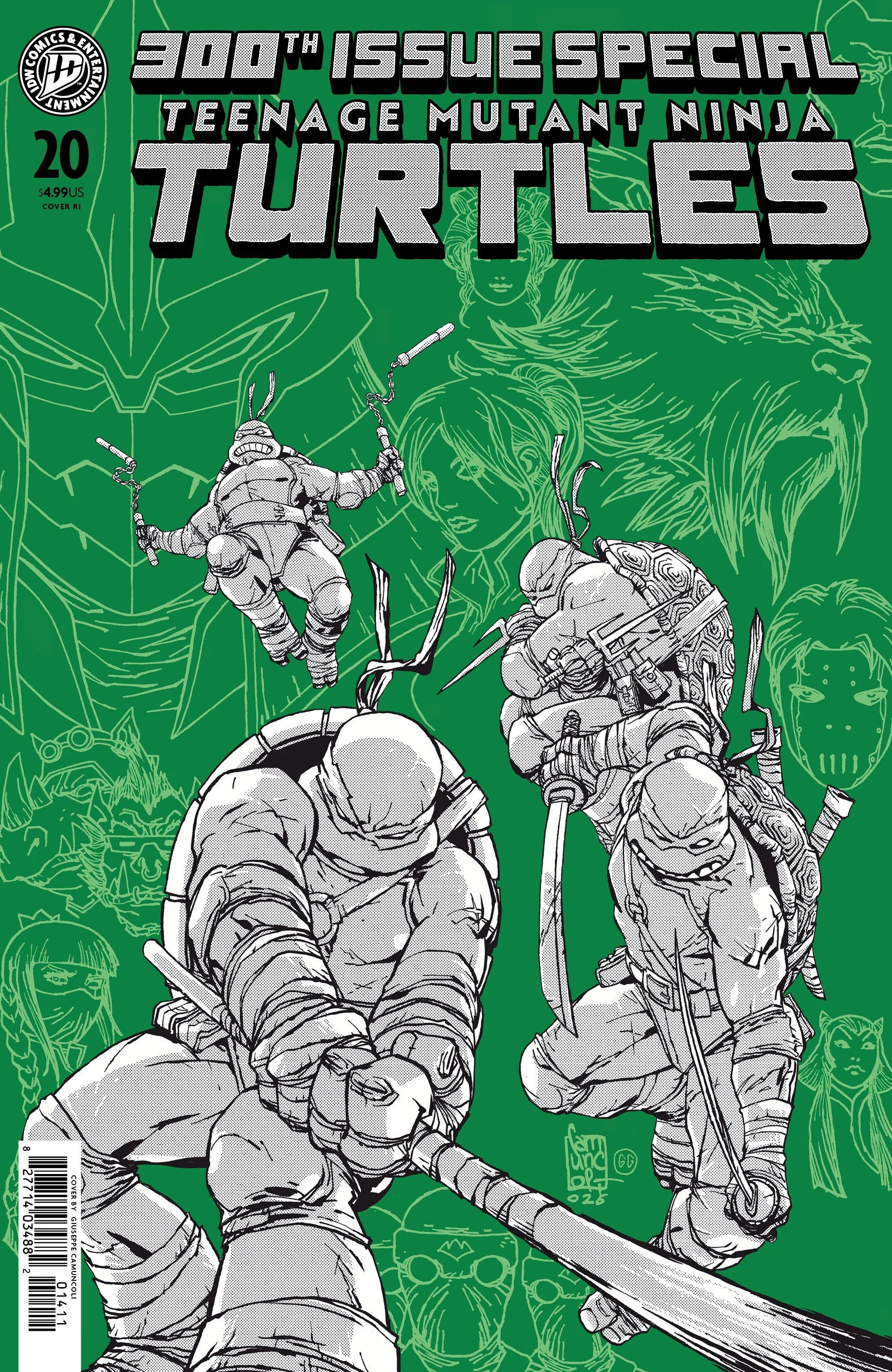 Teenage Mutant Ninja Turtles #20 300Th Issue Special J 1:100 Camuncoli (07/22/2026) Idw