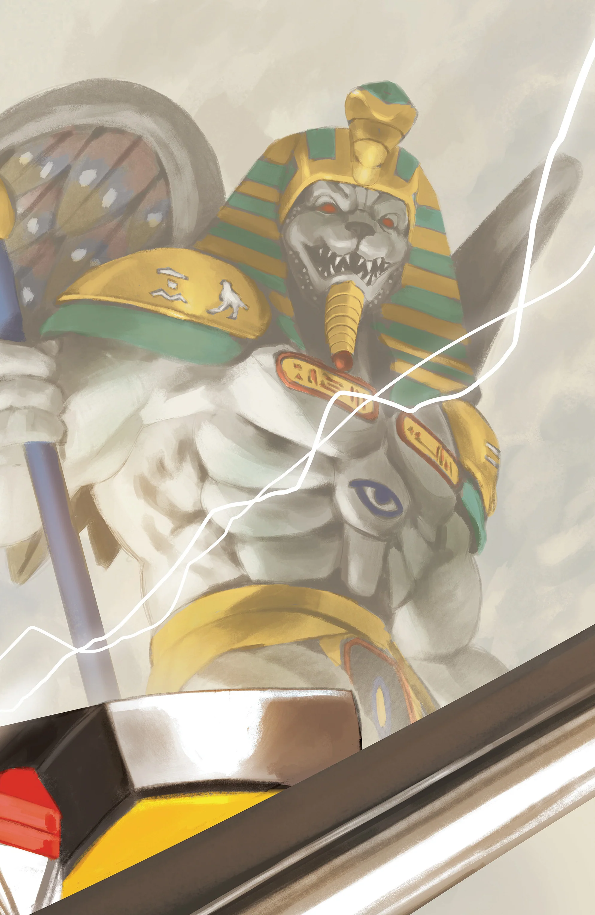 Mighty Morphin Power Rangers (2026) #3 C Megazord Card Stock Connecting Virgin Mercado (08/26/2026) Boom