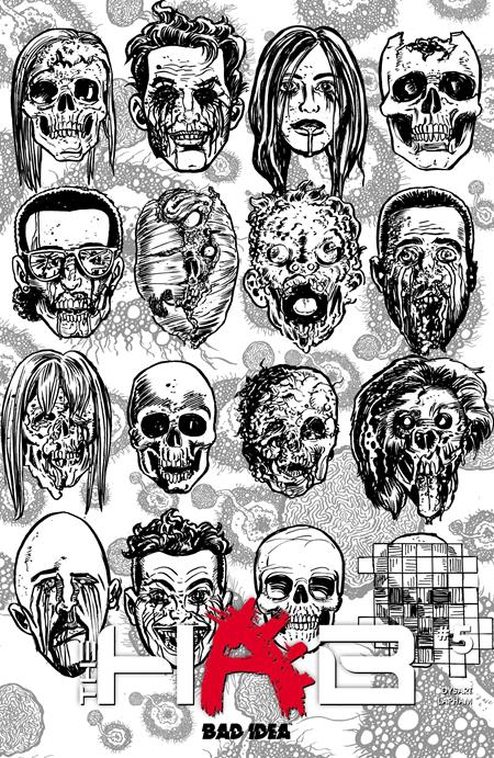 Hab #5 (Of 5) E David Lapham Bw Dead Skulls Variant (08/26/2026) Bad Idea