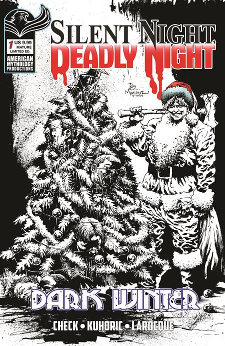 Silent Night Deadly Night Dark Winter #1 (Of 2) F Roy Allan Martinez B&W Variant Limited To 350 Copi (06/24/2026) Prana
