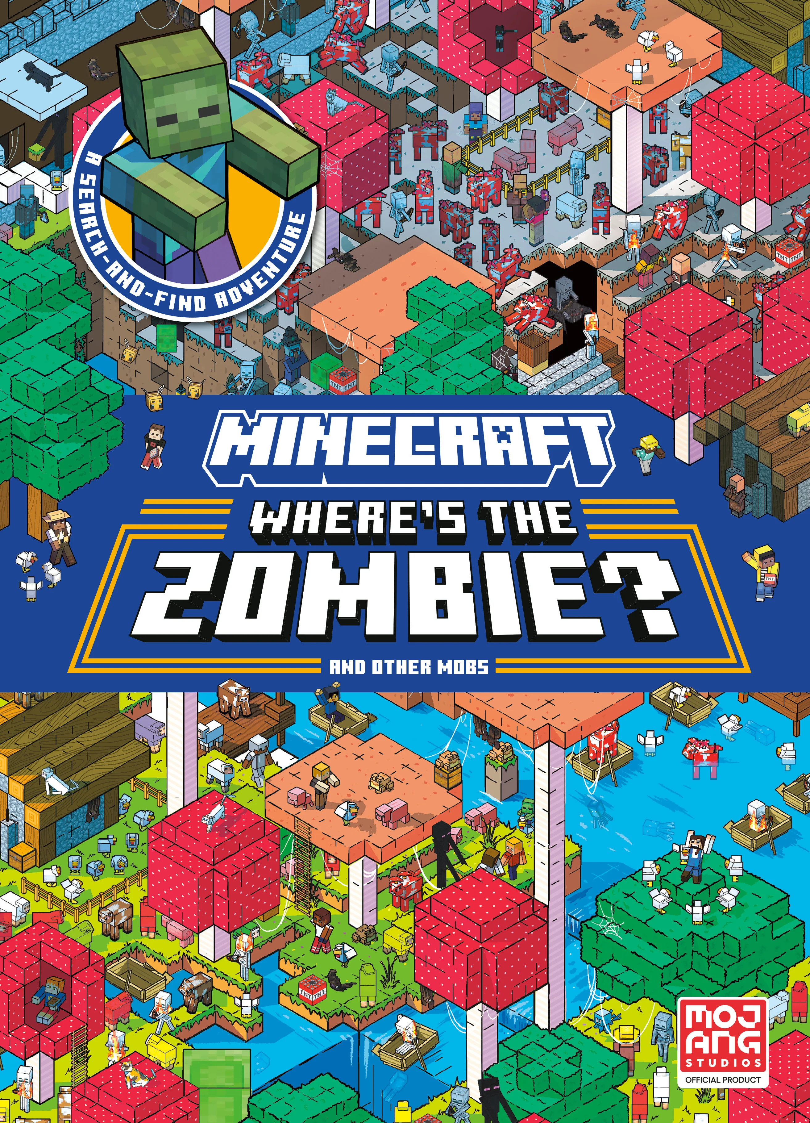 Minecraft Where'S The Zombie Search & Find HC (02/04/2025) Random House Children'S Books