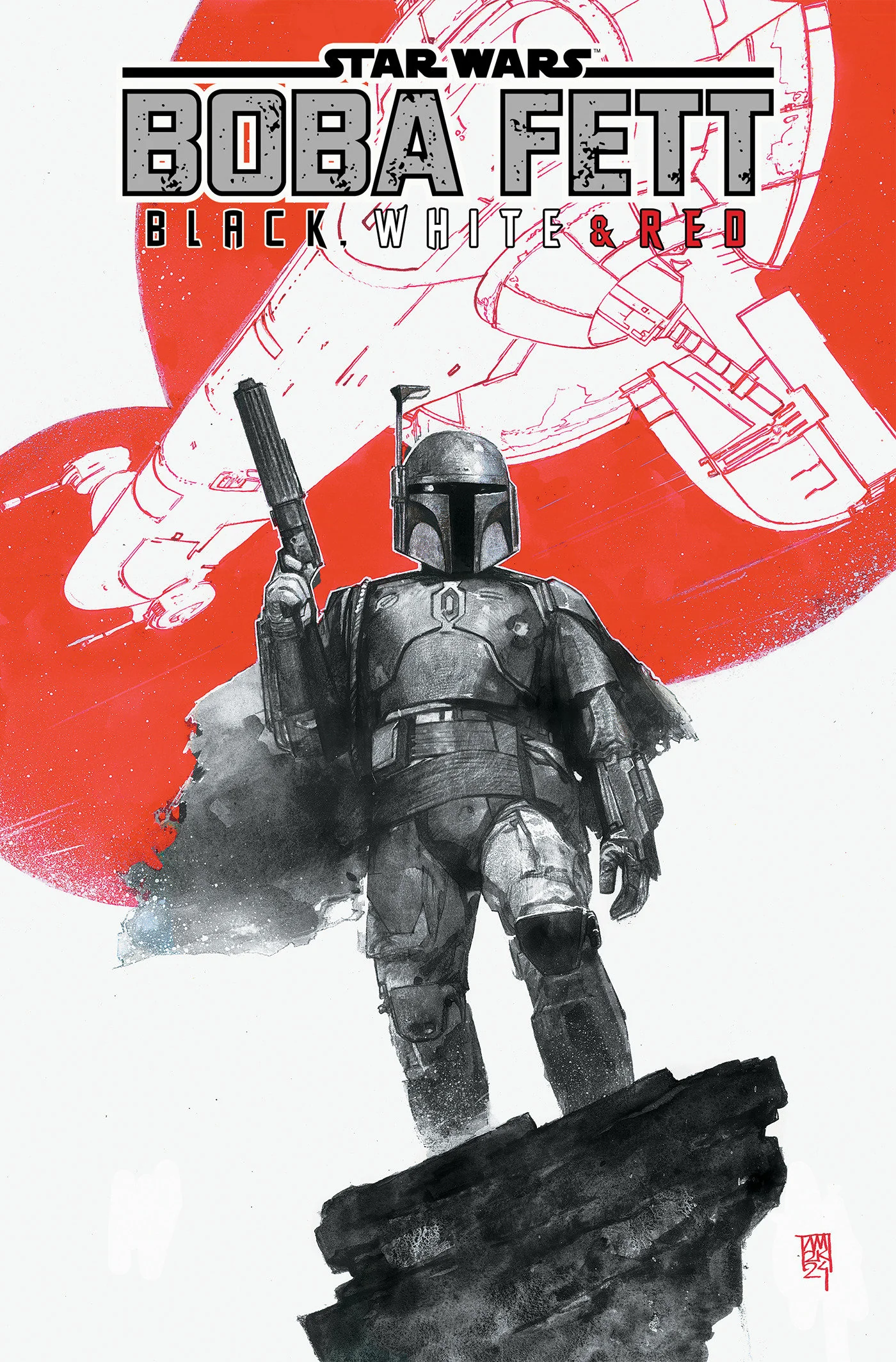 Star Wars: Boba Fett - Black, White & Red Treasury Edition Tp (10/13/2026) Marvel