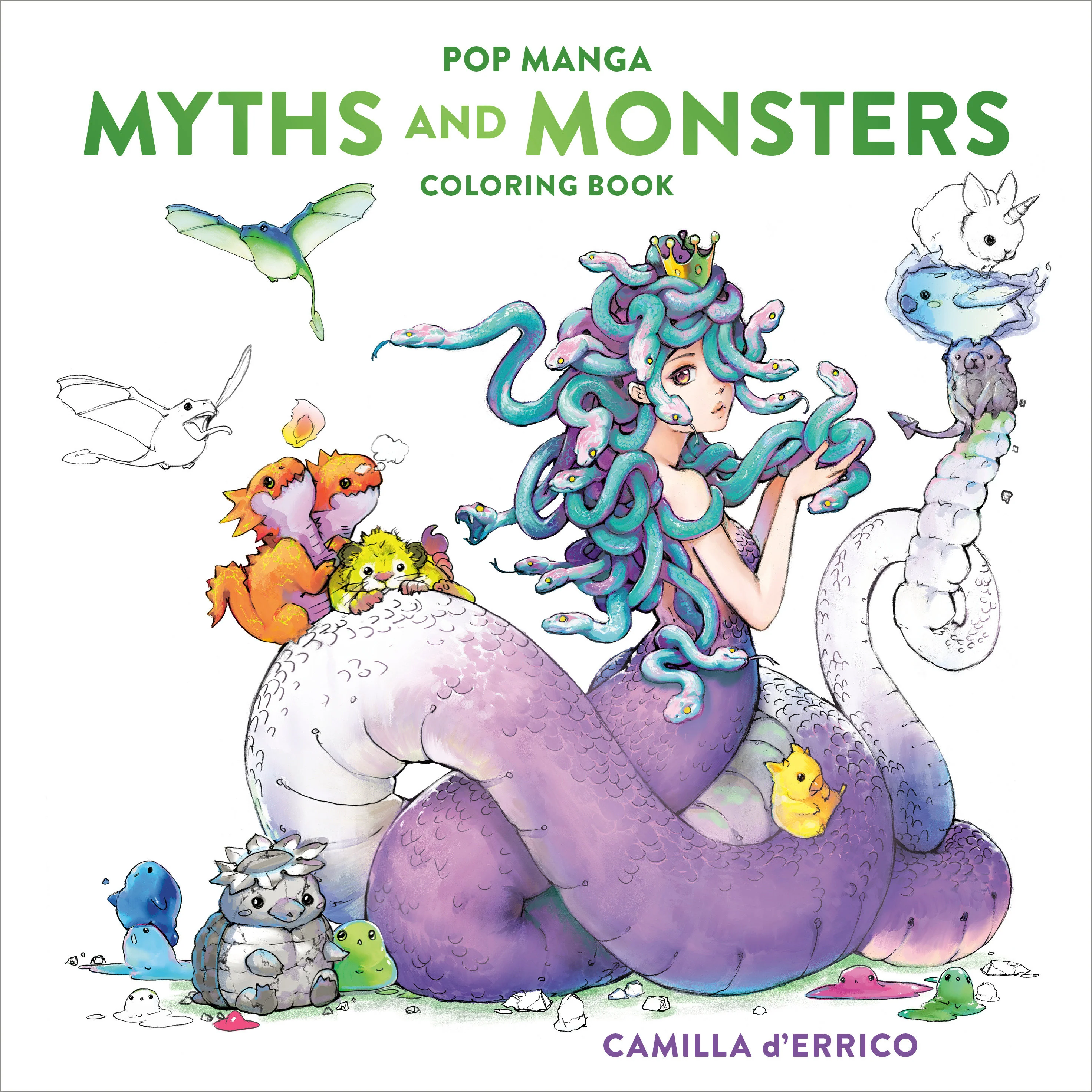 Pop Manga Myths And Monsters Coloring Book Tp (06/09/2026) Clarkson Potter/Ten Speed