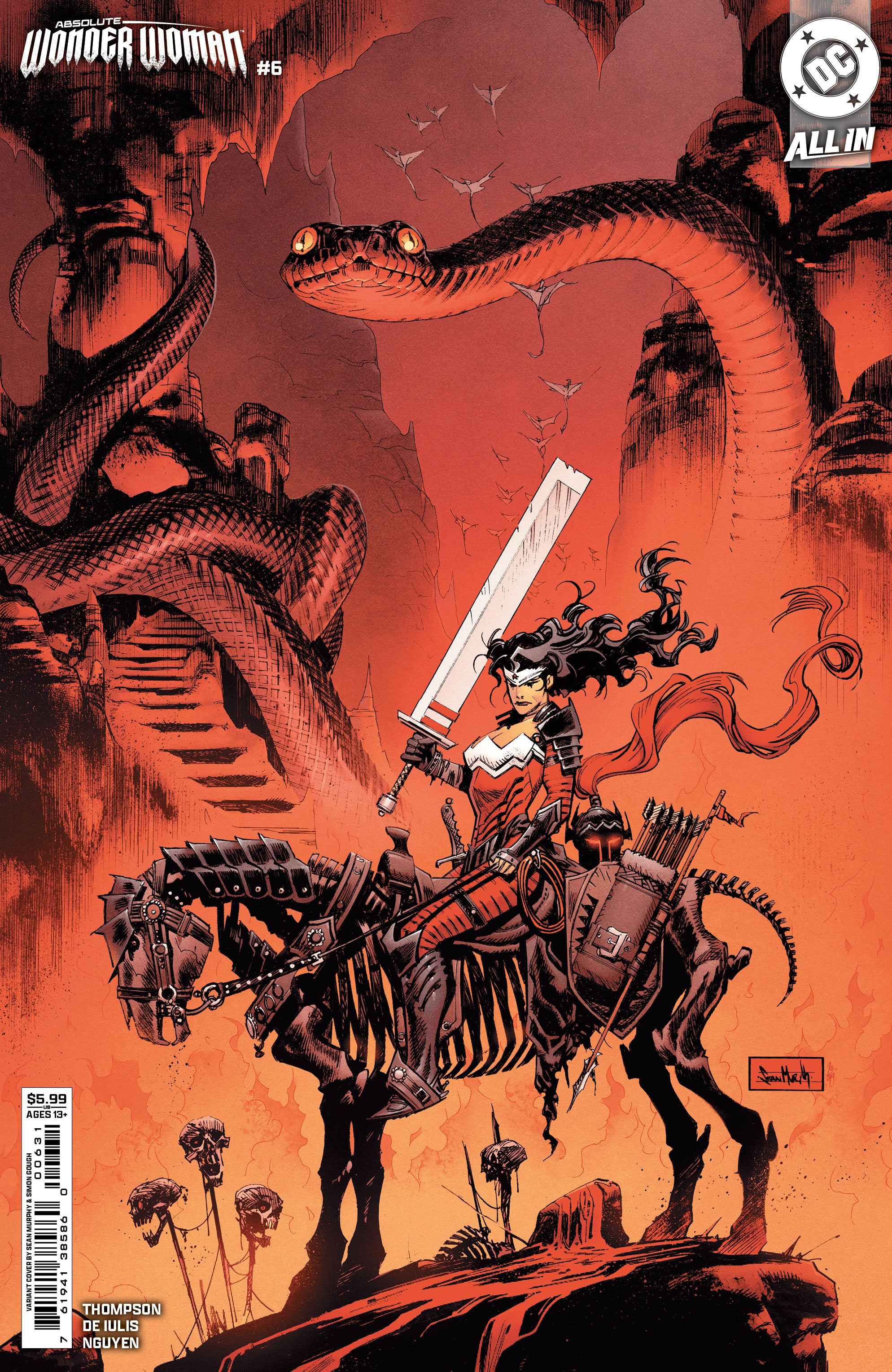 Absolute Wonder Woman #6 A1 Cover Set Of 6 1:25 1:50 (03/26/2025) Dc - Image 4