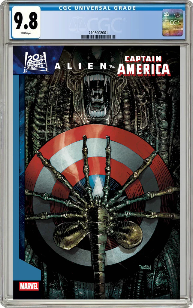 Alien Vs. Captain America #1 B Dan Panosian Foil Variant (11/05/2025) Marvel CGC 9.8