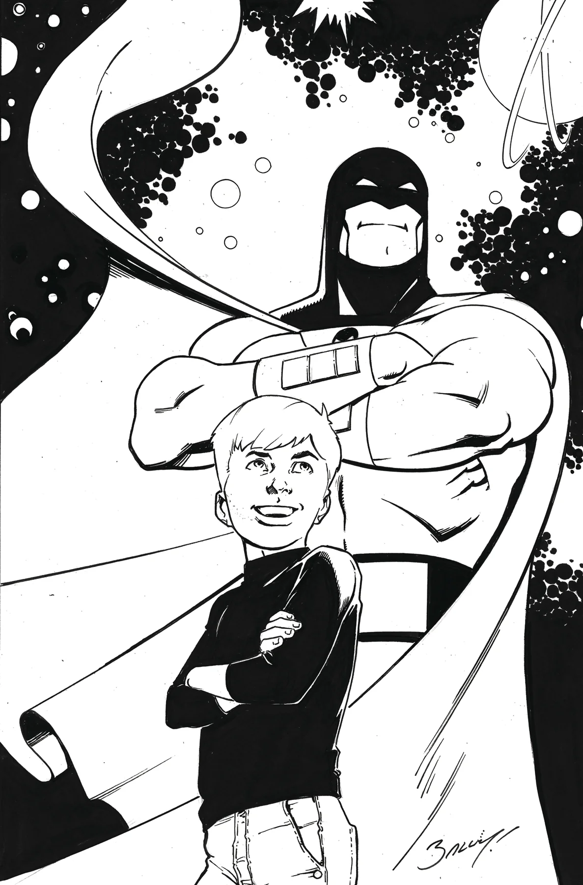 Space Ghost Jonny Quest Space Quest #4 L 1:15 Mark Bagley Line Art Virgin (08/20/2025) Dynamite