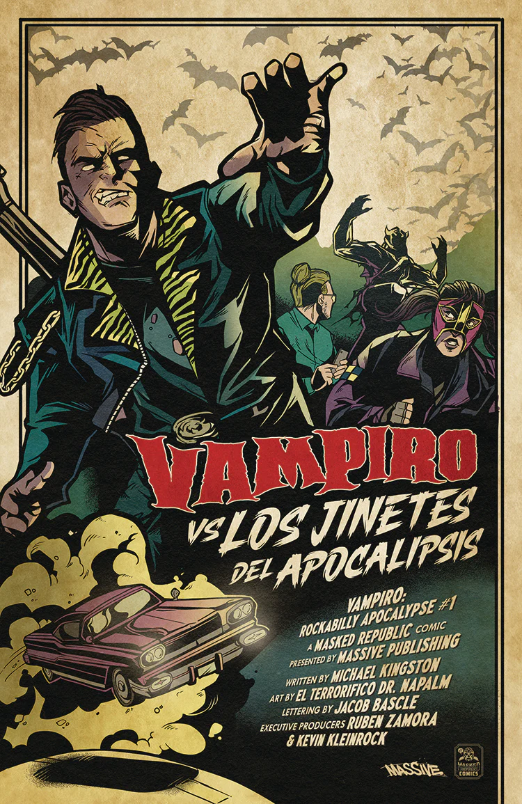 Vampiro Rockabilly Apocalypse #1 (Of 5) E 1:10 Variant (10/16/2024) Massive