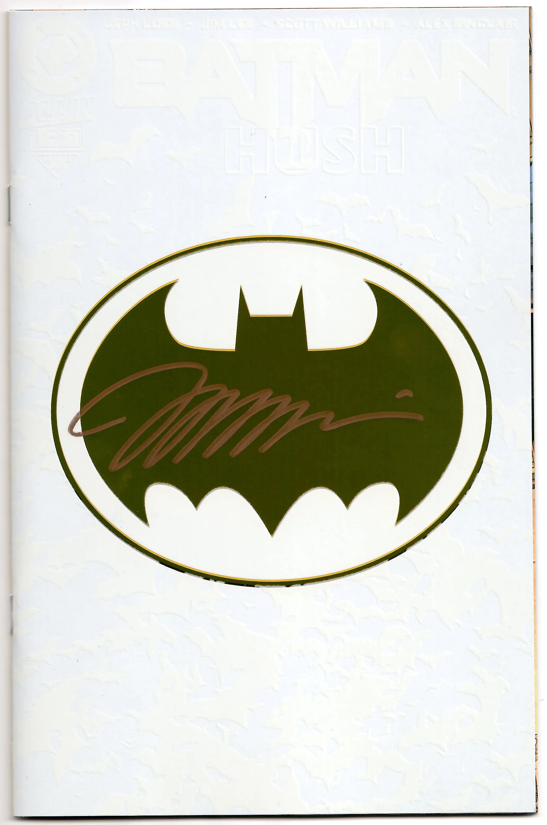 Batman #158 S Glow H2SH Bat Symbol Foil SIGNED Jim Lee Variant (03/26/2025) Dc