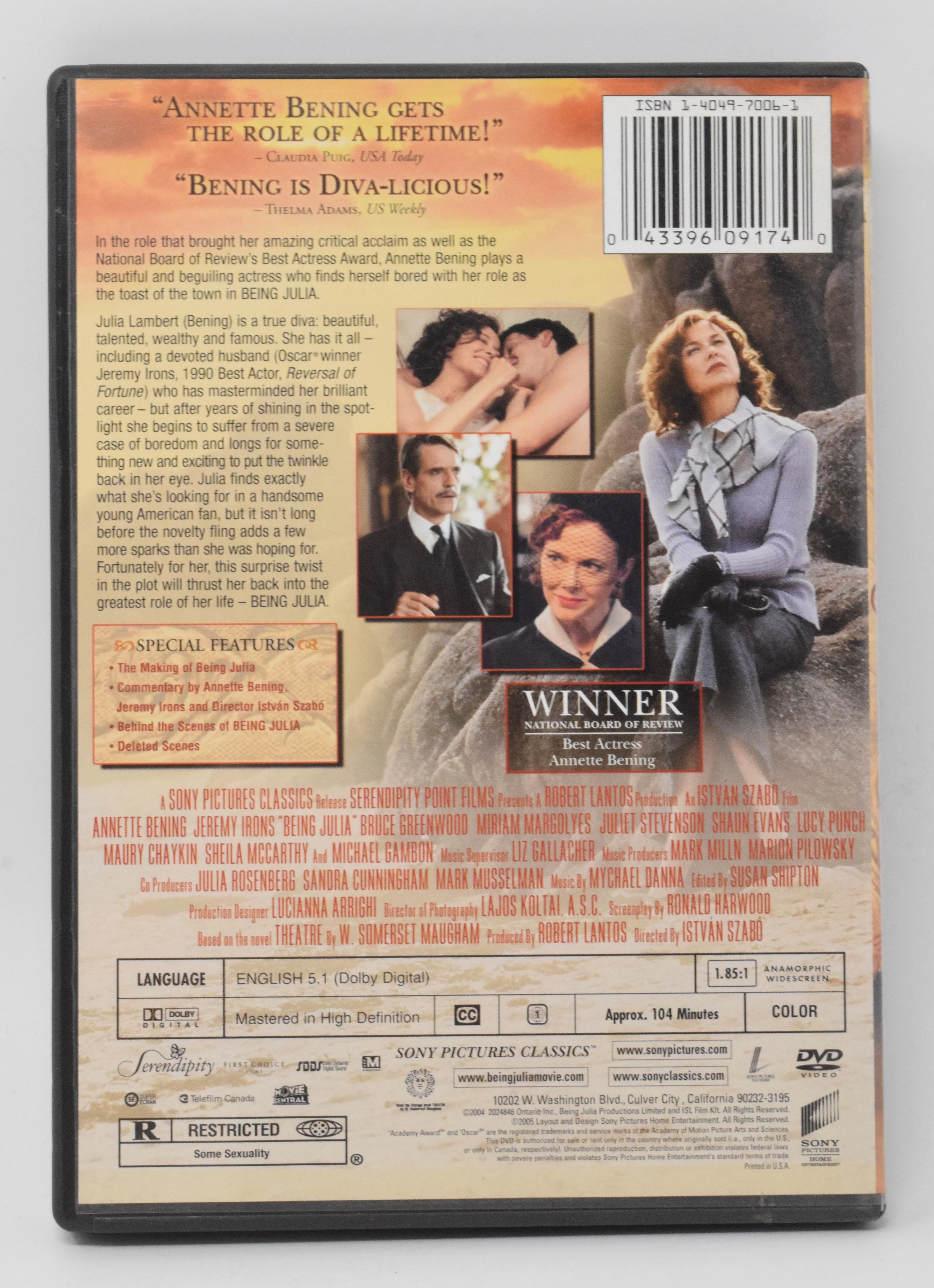 Being Julia DVD - Image 2