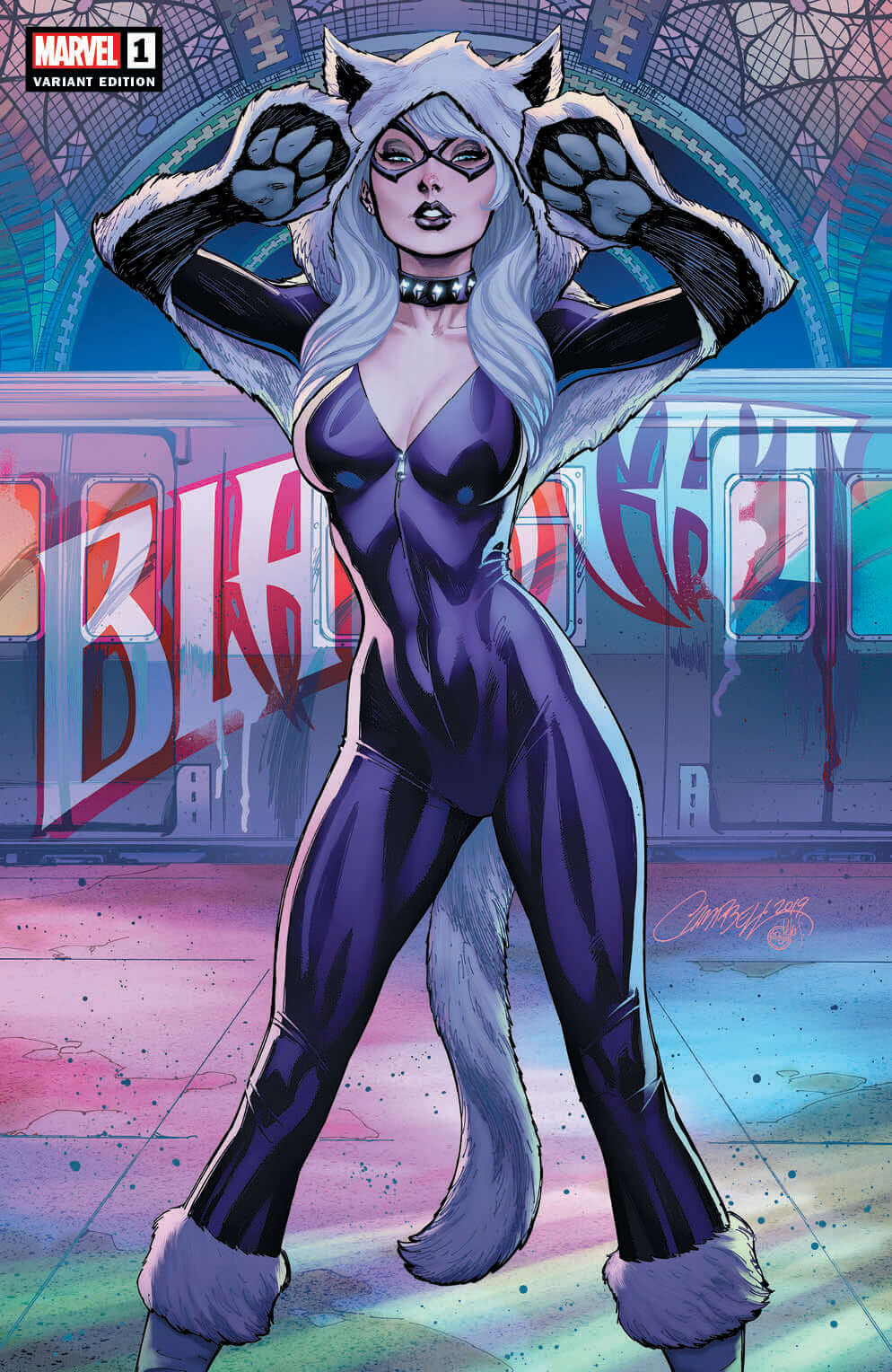 BLACK CAT #1 J Scott Campbell Variant Amazing Spider-Man 1 194 Trade + Virgin Set Options (06/05/2019) MARVEL - Image 3