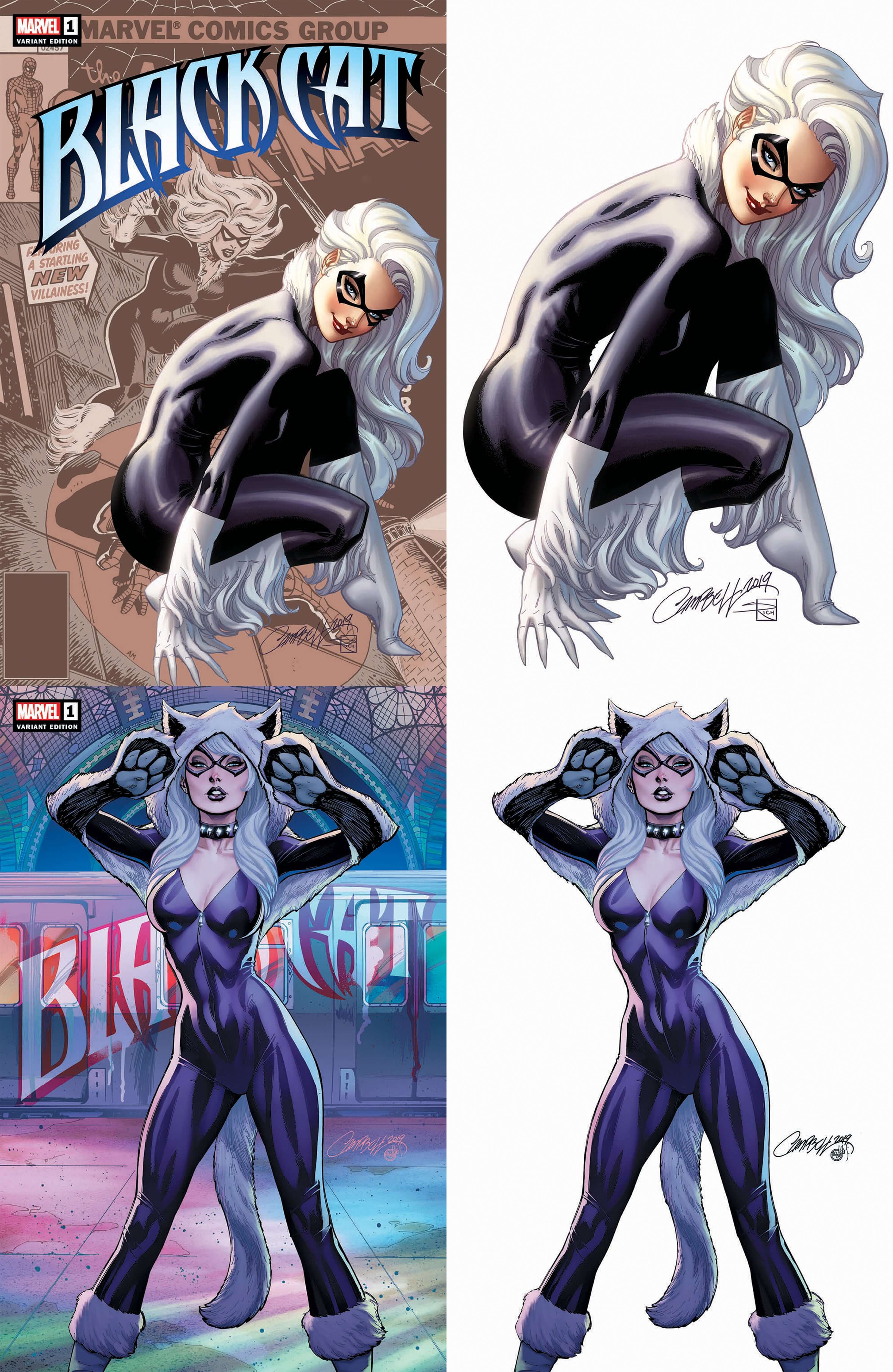 BLACK CAT #1 J Scott Campbell Variant Amazing Spider-Man 1 194 Trade + Virgin Set Options (06/05/2019) MARVEL - Image 7