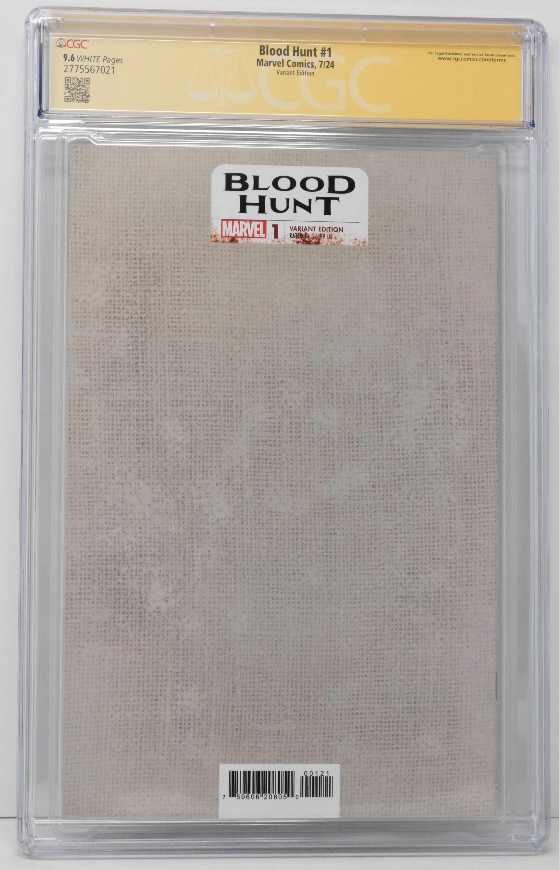 Blood Hunt #1 C Marvel 2024 John Tyler Christopher Blade CGC SS 9.6 SIGNED Jed MacKay Variant - Image 2