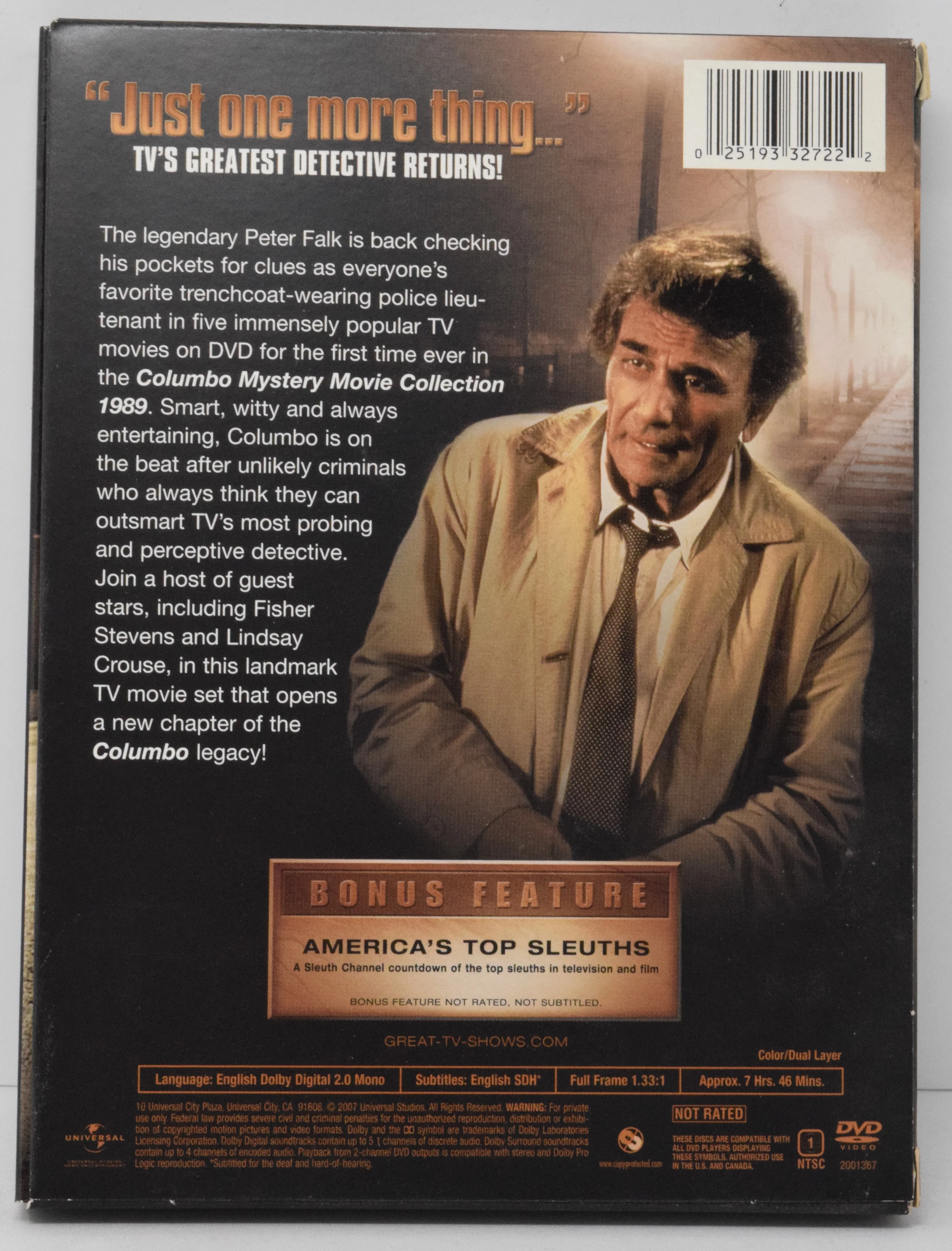 Columbo Mystery Movie Collection 1989 DVD - Image 2