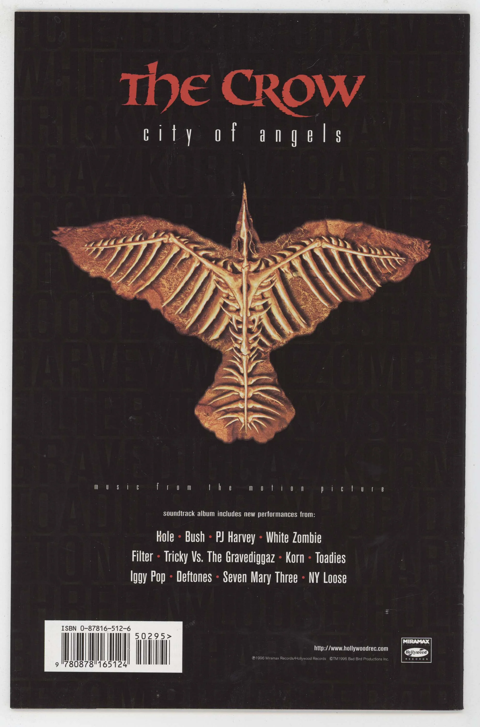 Crow City Of Angels 1 A Kitchen Sink 1996 NM- 9.2 Movie Adaptation Photo - Image 2