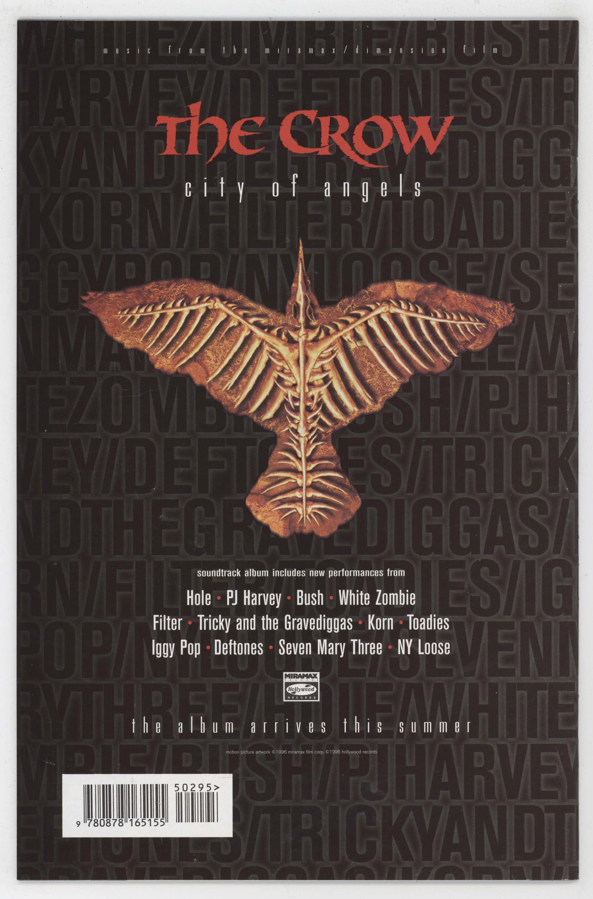 Crow City Of Angels 2 B Kitchen Sink 1996 NM- 9.2 Movie Adaptation Photo - Image 2