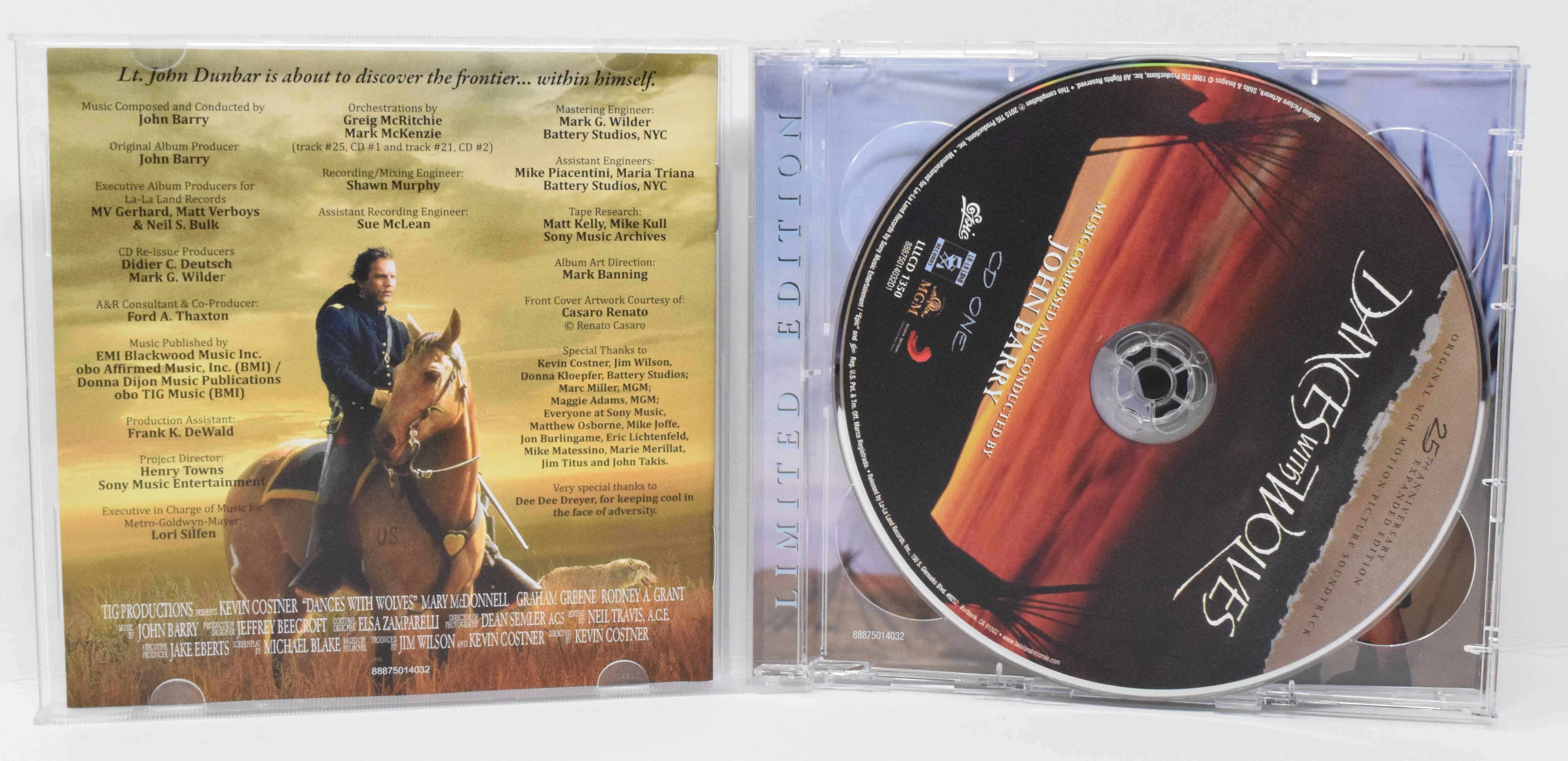 Dances With Wolves Soundtrack CD 2 Disc 25th Anniversary John Berry LTD 5000 - Image 3