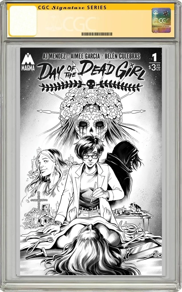 Day Of The Dead Girl #1 Belen Culebras BW SIGNED AJ Mendez (10/09/2024) Magma - Image 2