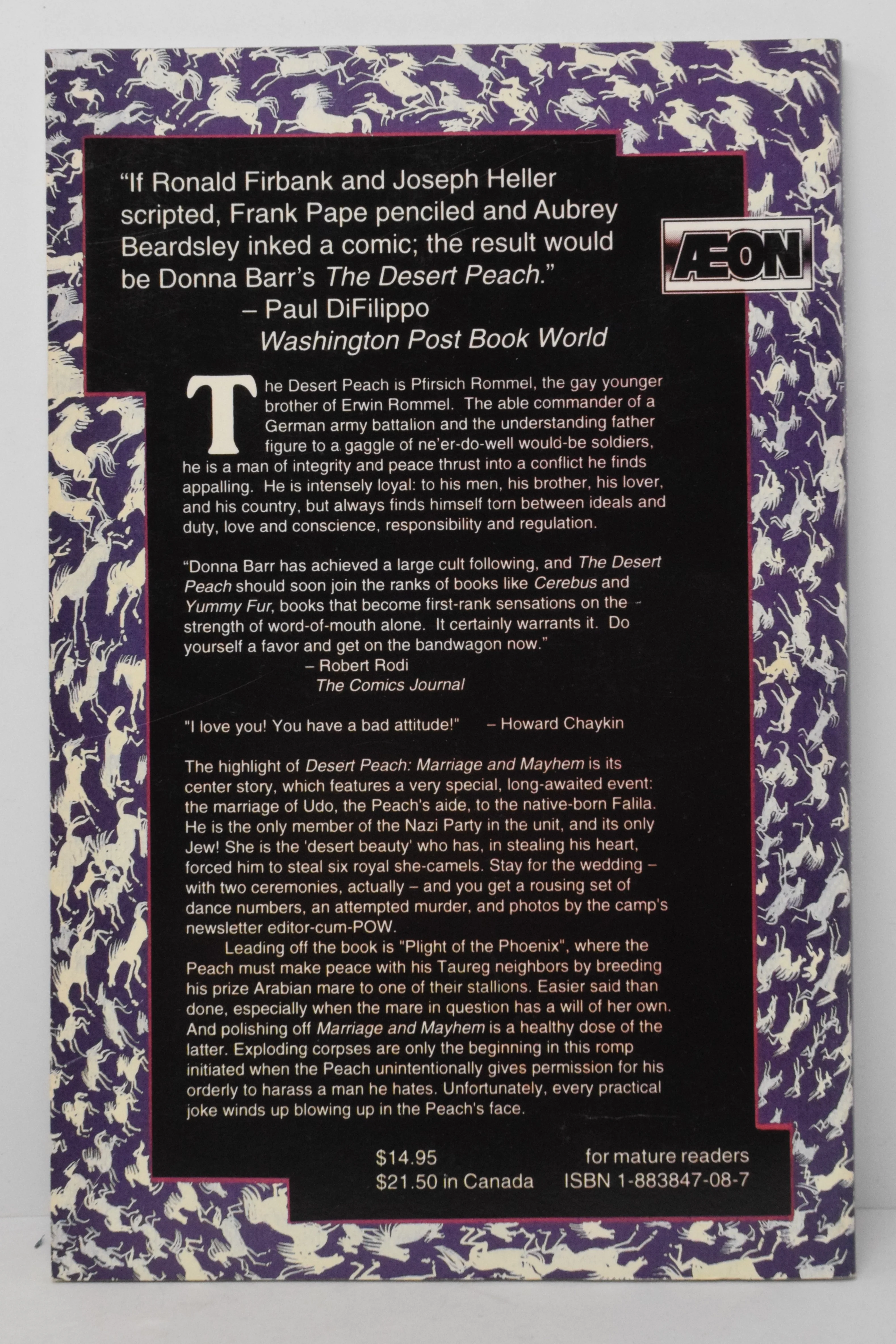 Desert Peach Marriage Mayhem TPB Aeon 1994 NM- 9.2 Donna Barr 16 17 19 - Image 2