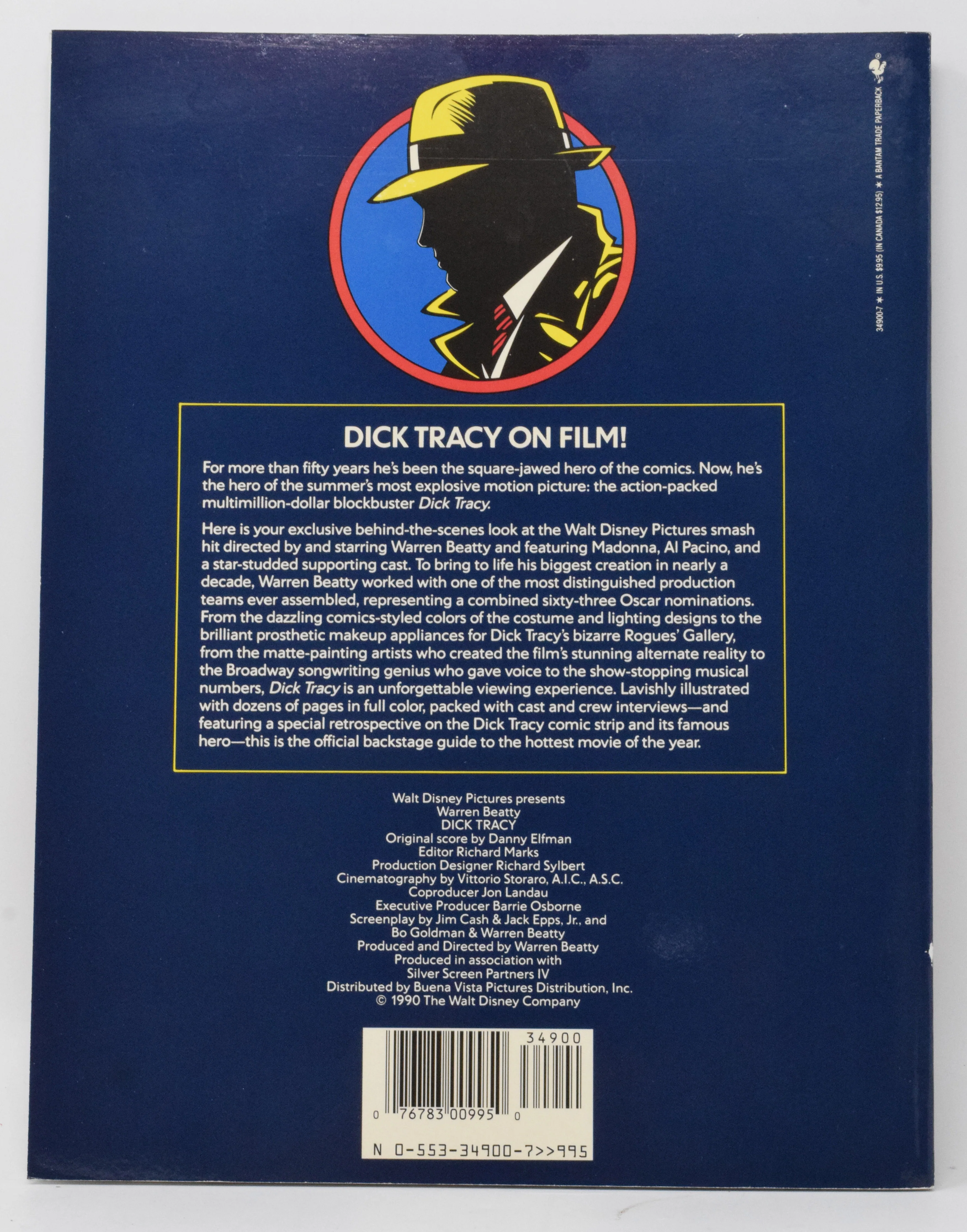 Dick Tracy The Making of the Movie SC #1 1990 1st Print NM - Image 2