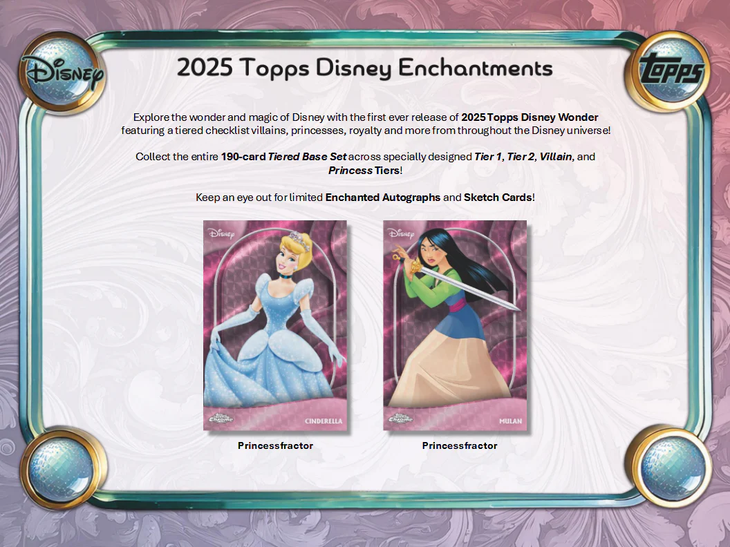 Disney Wonder Trading Cards Topps 2025 Mega Box Frozen (10/22/2025) - Image 2