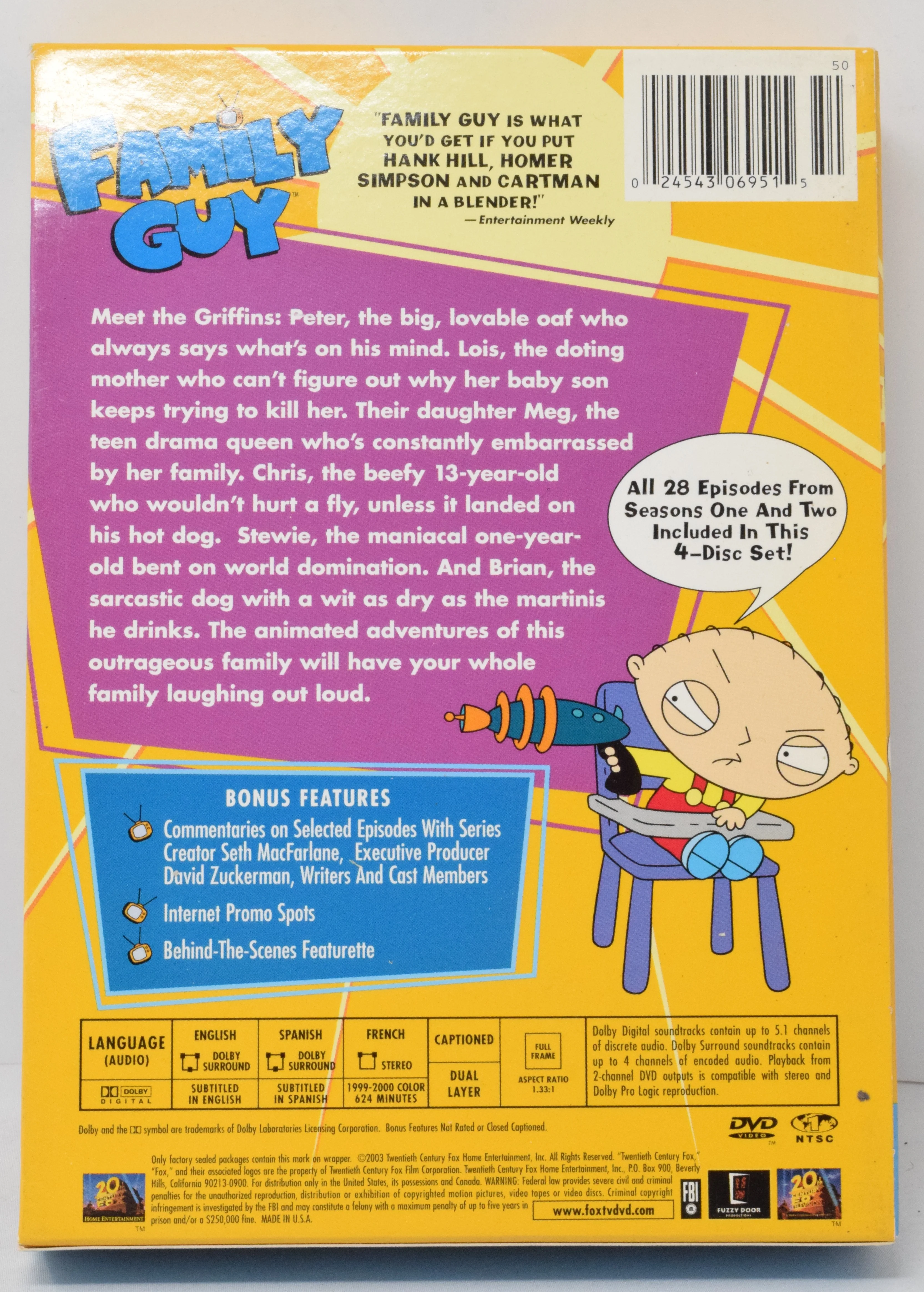 Family Guy Volume One Season 1 & 2 DVD - Image 2