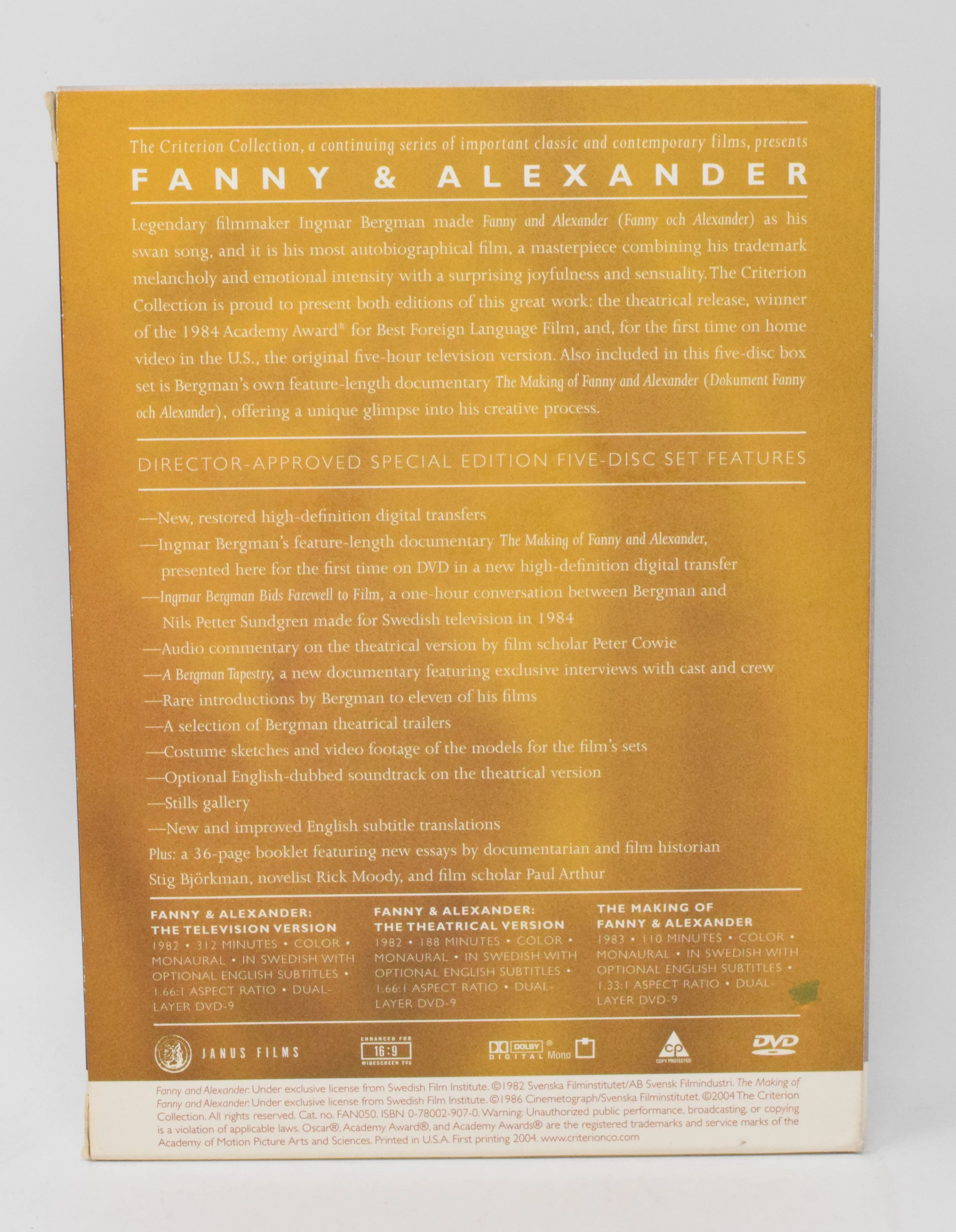 Fanny & Alexander DVD The Criterion Collection Ingmar Bergman - Image 2