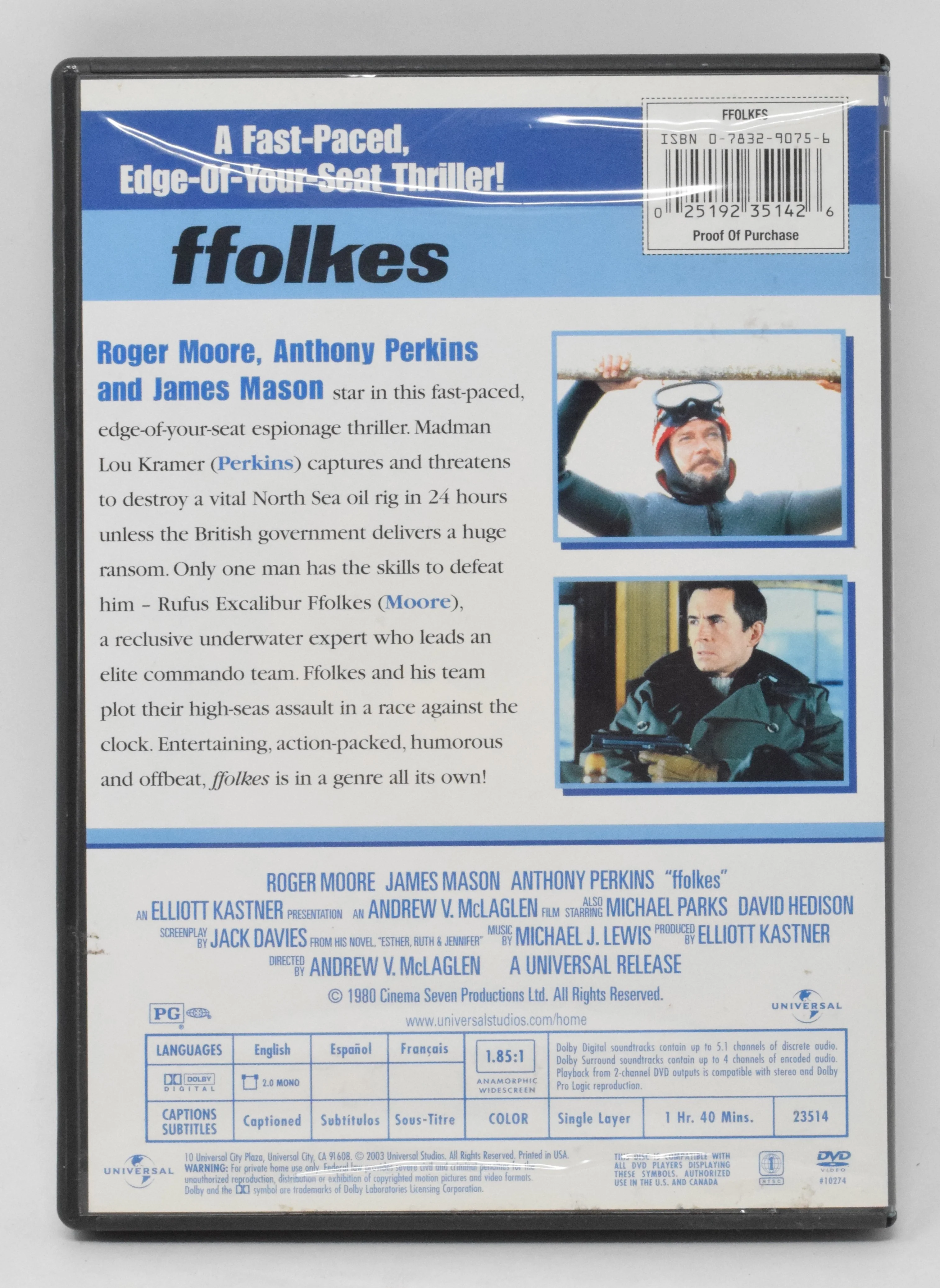 Ffolkes DVD Widescreen - Image 2