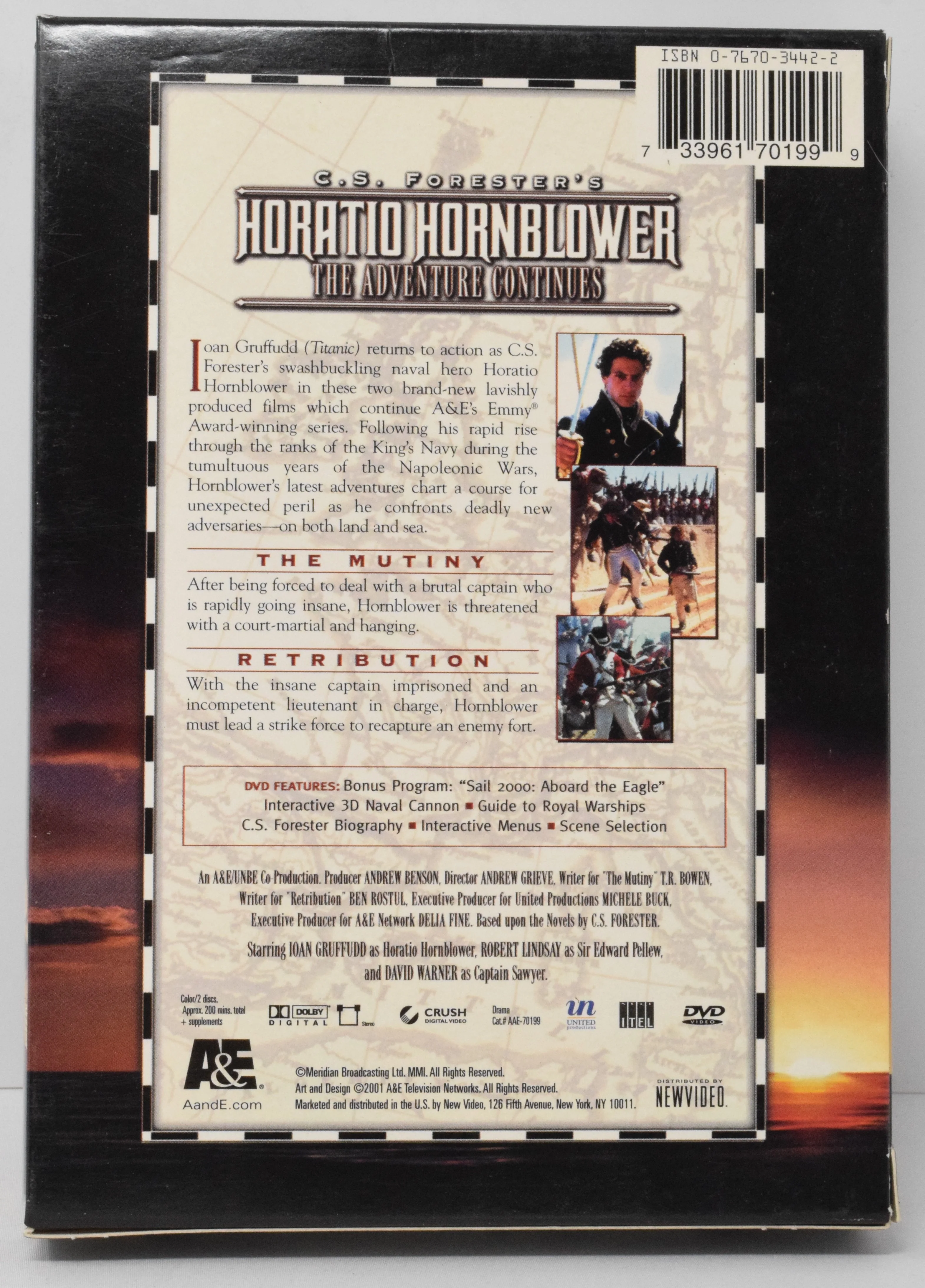 Horatio Hornblower The Adventure Continues DVD A&E - Image 2