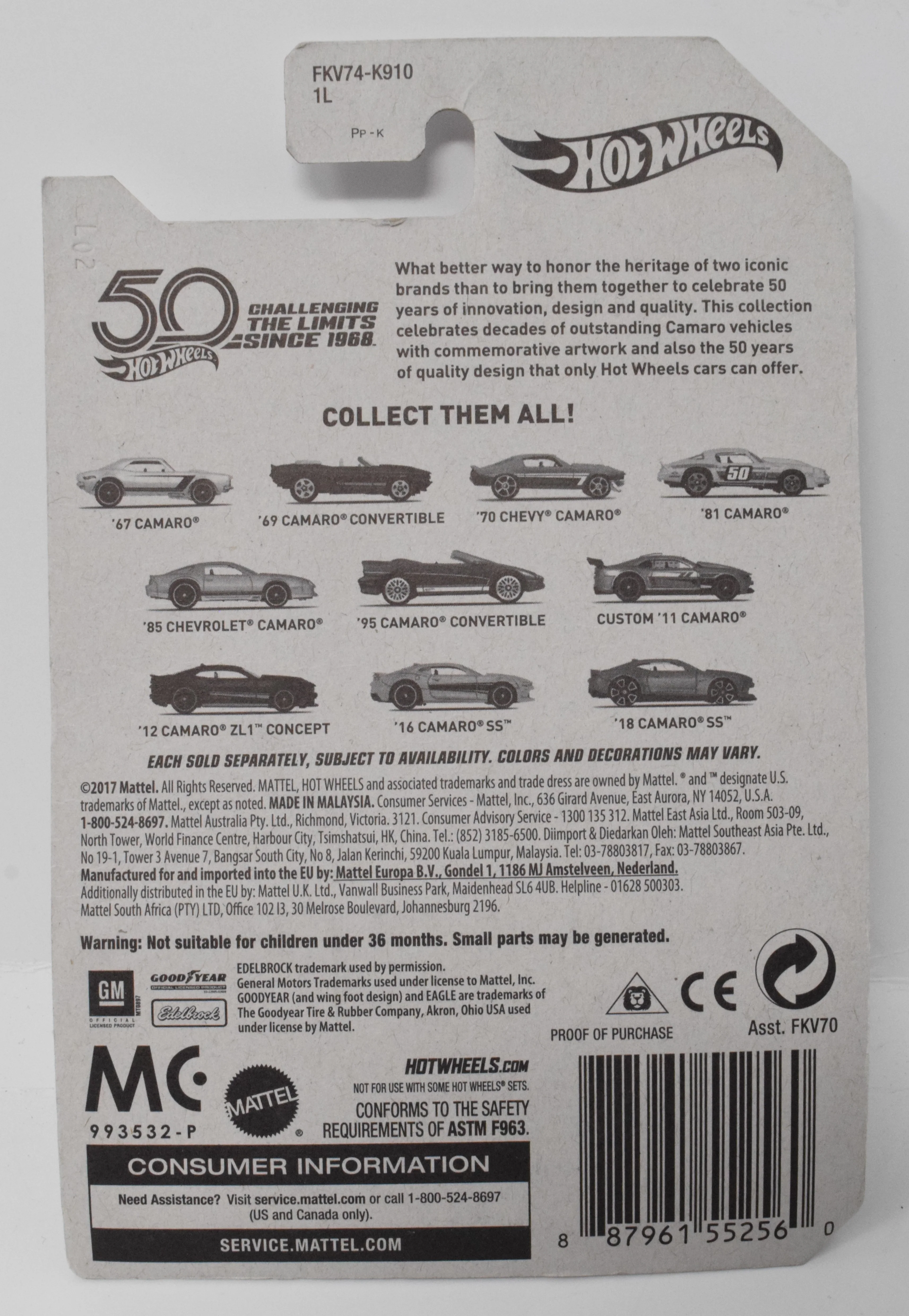 Hot Wheels 81 Camaro All Hustle 4/10 DieCast Car New - Image 2