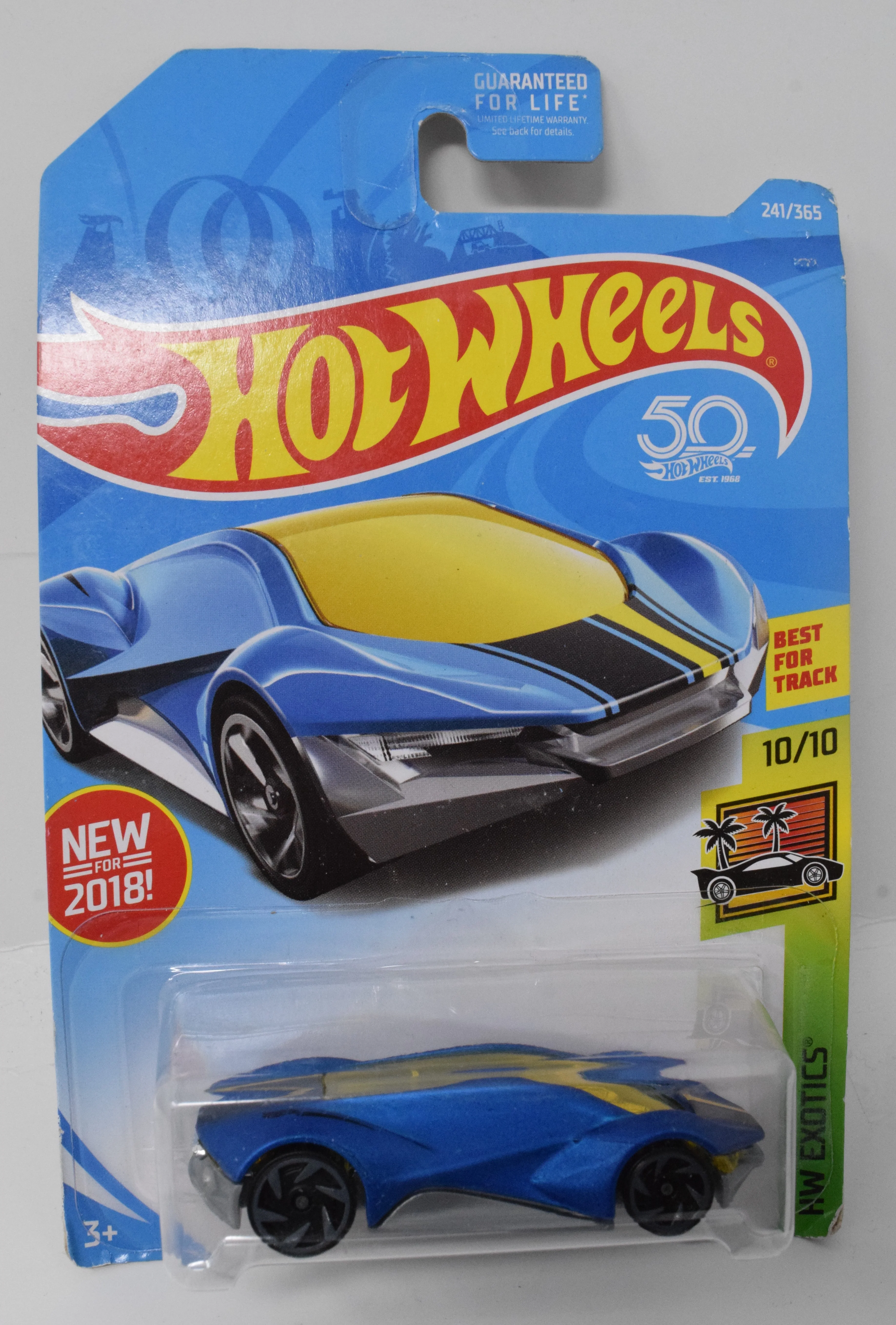 Hot Wheels Exotique HW Exotics 10/10 241 Blue 24 DieCast Car New