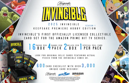 Invincible Season 1 2025 Keepsake Premiere Trading Cards Blaster Box (10/29/2025) - Image 11